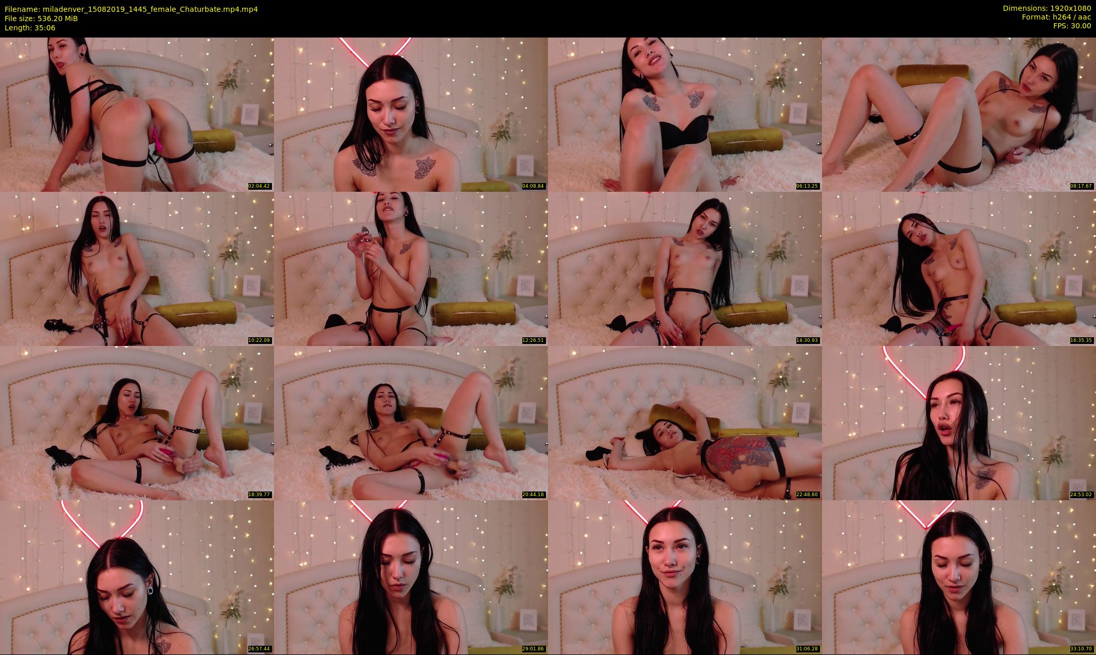 miladenver — 36 minute Chaturbate female cam show recording, 1080p, Aug 15, 2019