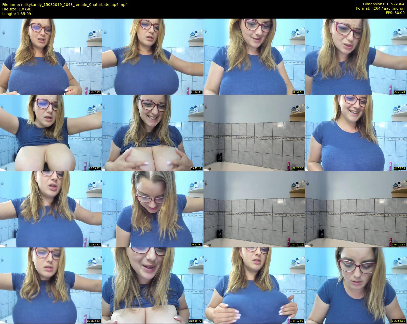 milkykandy — 96 minute Chaturbate female cam show recording, 720p, Aug 15, 2019