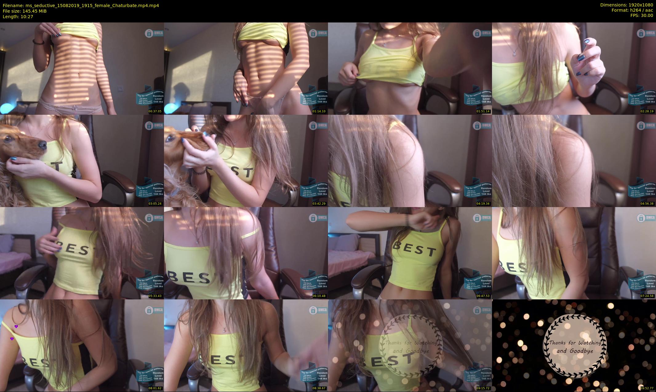 ms_seductive — 11 minute Chaturbate female cam show recording, 1080p, Aug 15, 2019