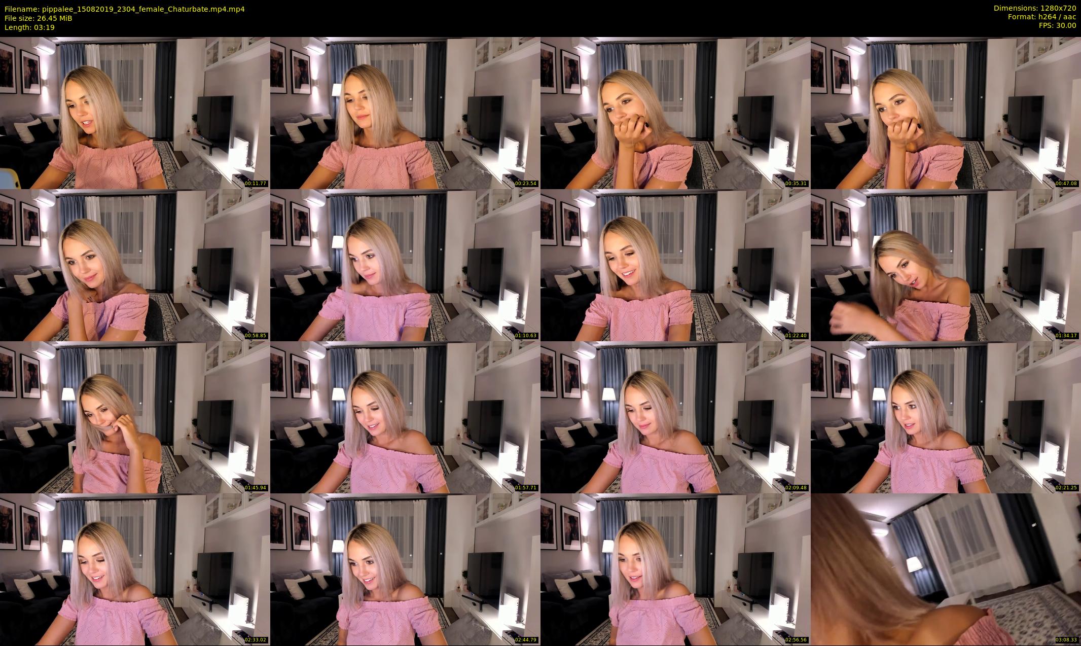 pippalee — 4 minute Chaturbate female cam show recording, 720p, Aug 15, 2019