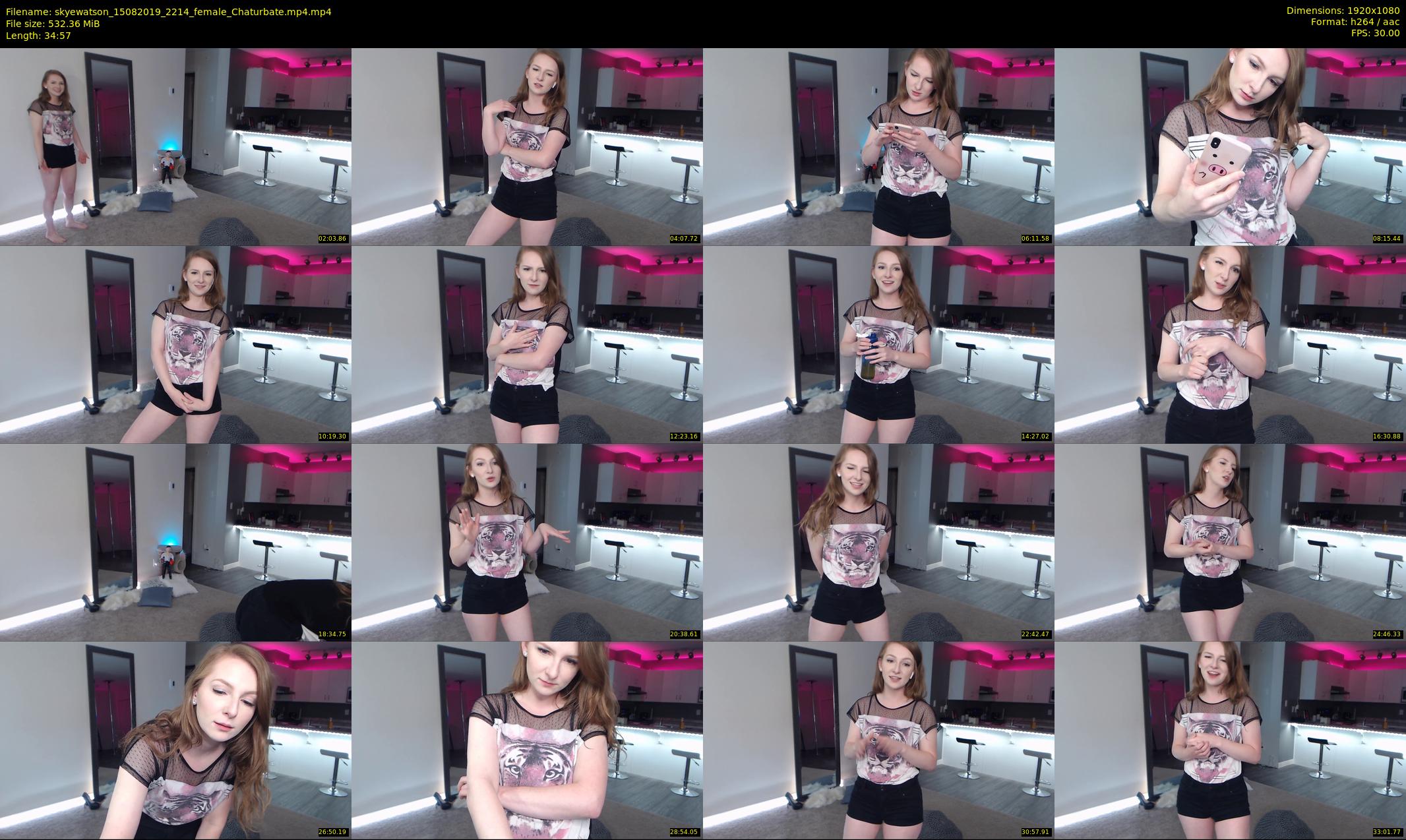 skyewatson — 35 minute Chaturbate female cam show recording, 1080p, Aug 15, 2019