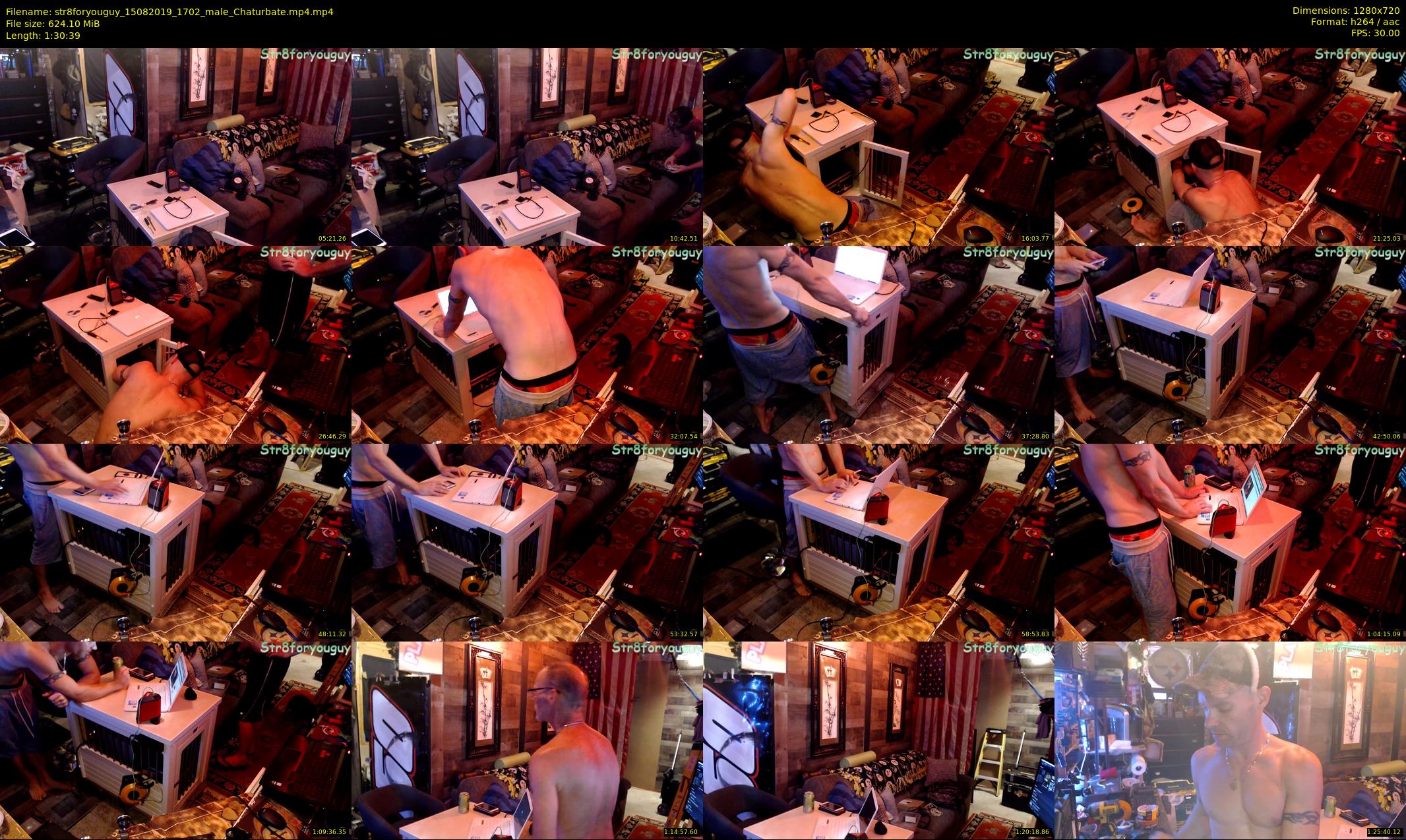 str8foryouguy — 91 minute Chaturbate male cam show recording, 720p, Aug 15, 2019