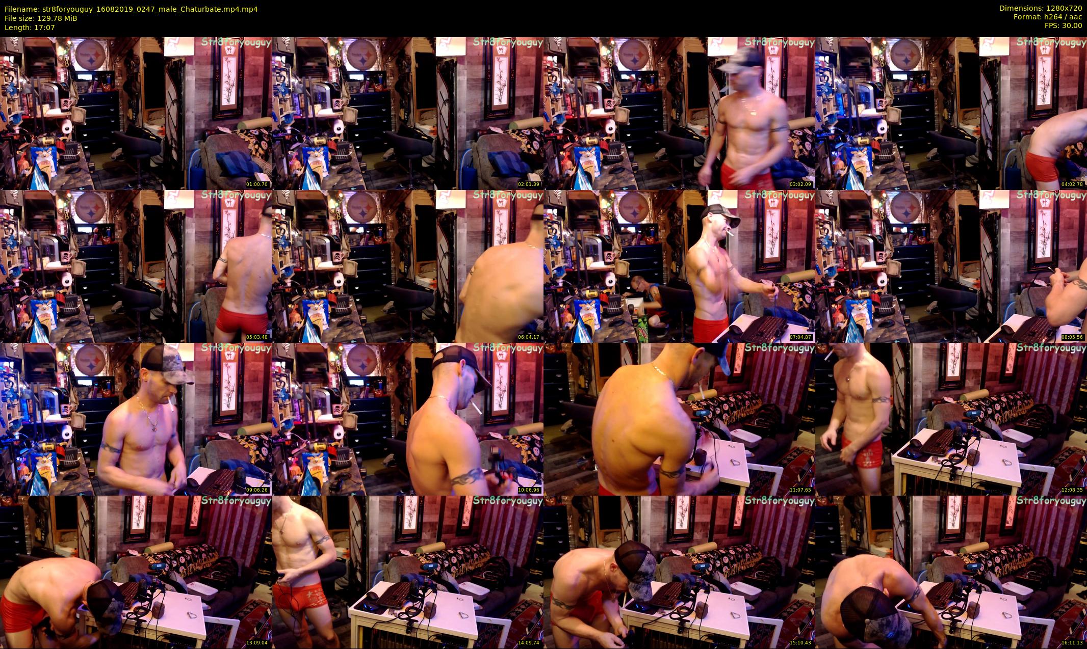 str8foryouguy — 18 minute Chaturbate male cam show recording, 720p, Aug 16, 2019