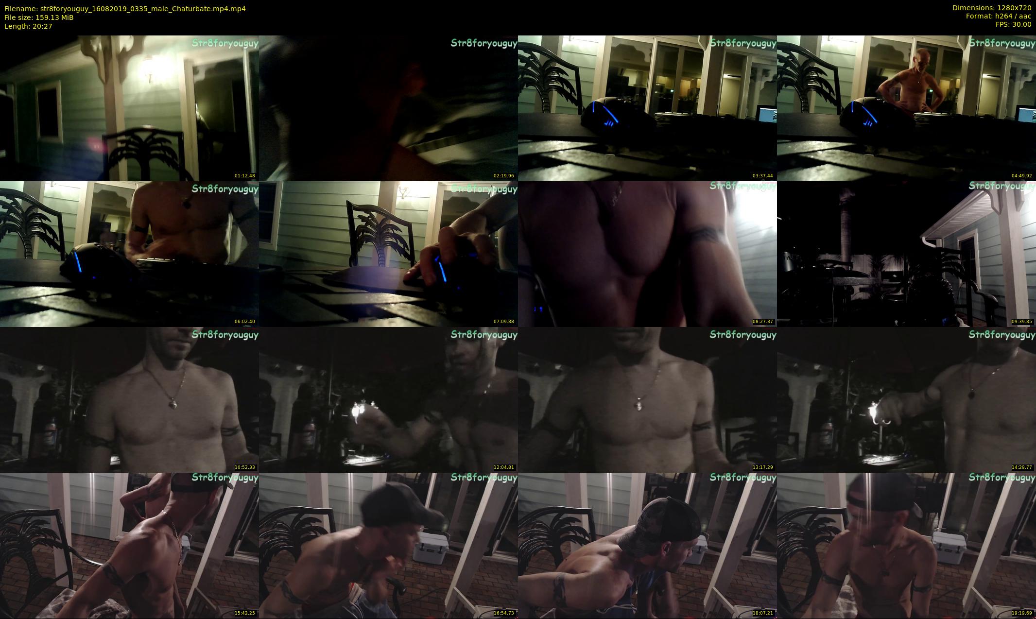 str8foryouguy — 21 minute Chaturbate male cam show recording, 720p, Aug 16, 2019