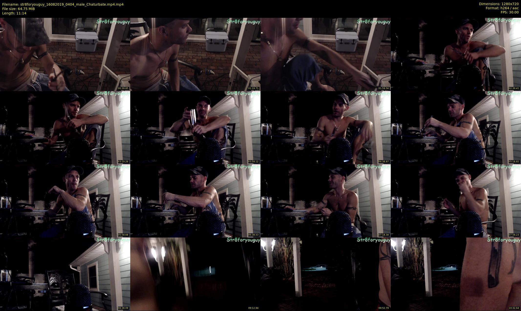 str8foryouguy — 12 minute Chaturbate male cam show recording, 720p, Aug 16, 2019