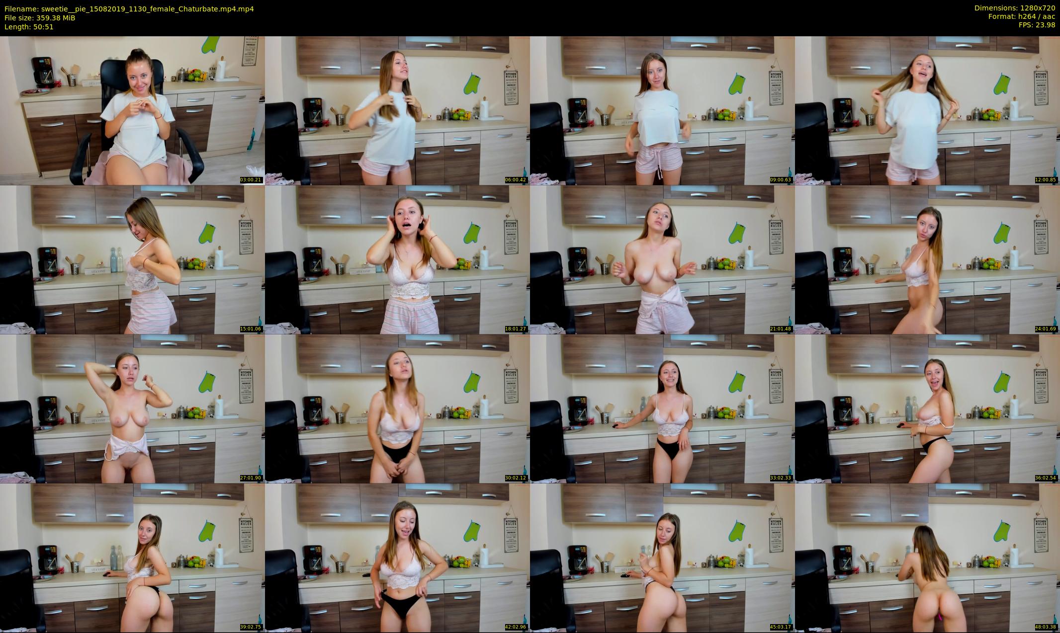 sweetie__pie — 51 minute Chaturbate female cam show recording, 720p, Aug 15, 2019