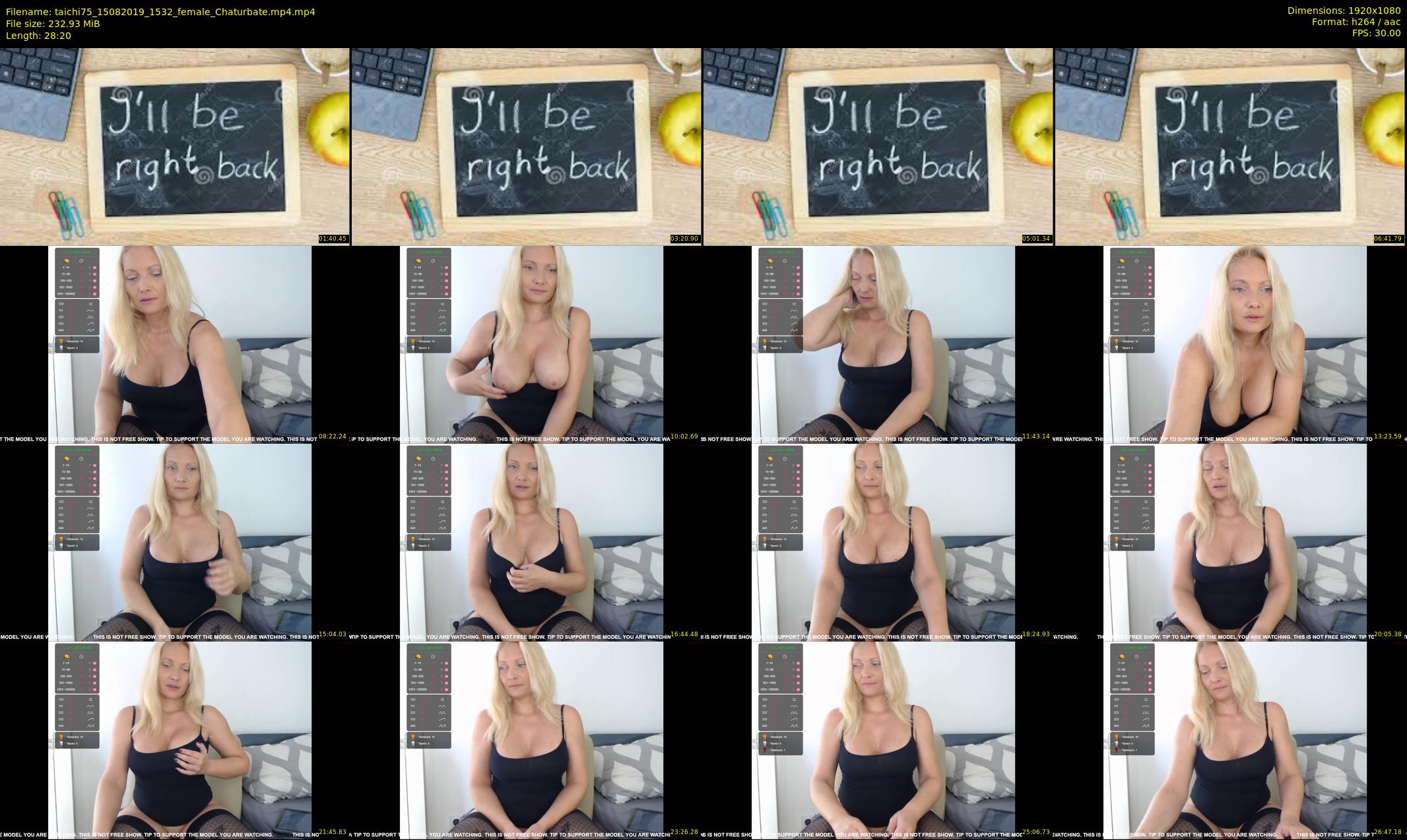 taichi75 — 29 minute Chaturbate female cam show recording, 1080p, Aug 15, 2019