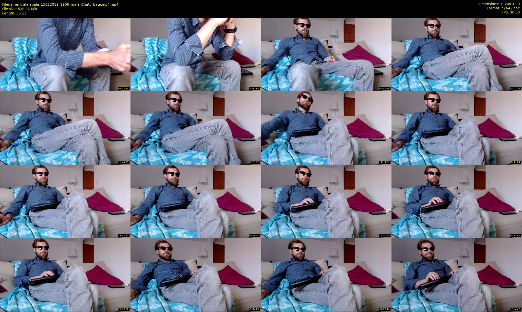 tralalabala — 36 minute Chaturbate male cam show recording, 1080p, Aug 15, 2019