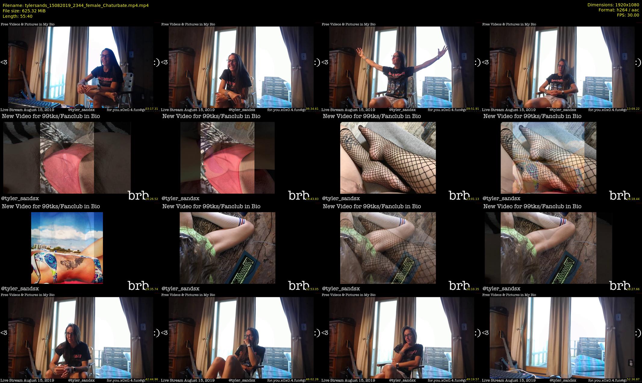 tylersands — 56 minute Chaturbate female cam show recording, 1080p, Aug 15, 2019