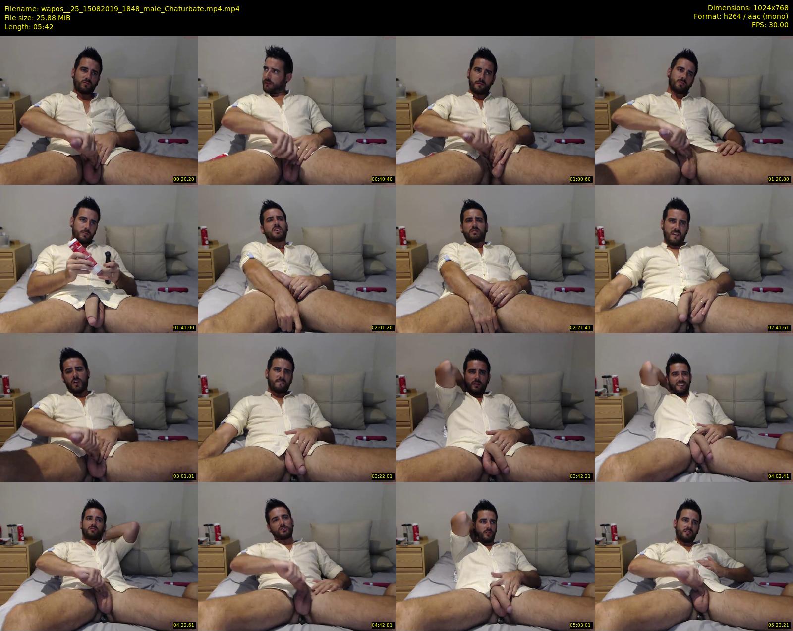 wapos__25 — 6 minute Chaturbate male cam show recording, 720p, Aug 15, 2019
