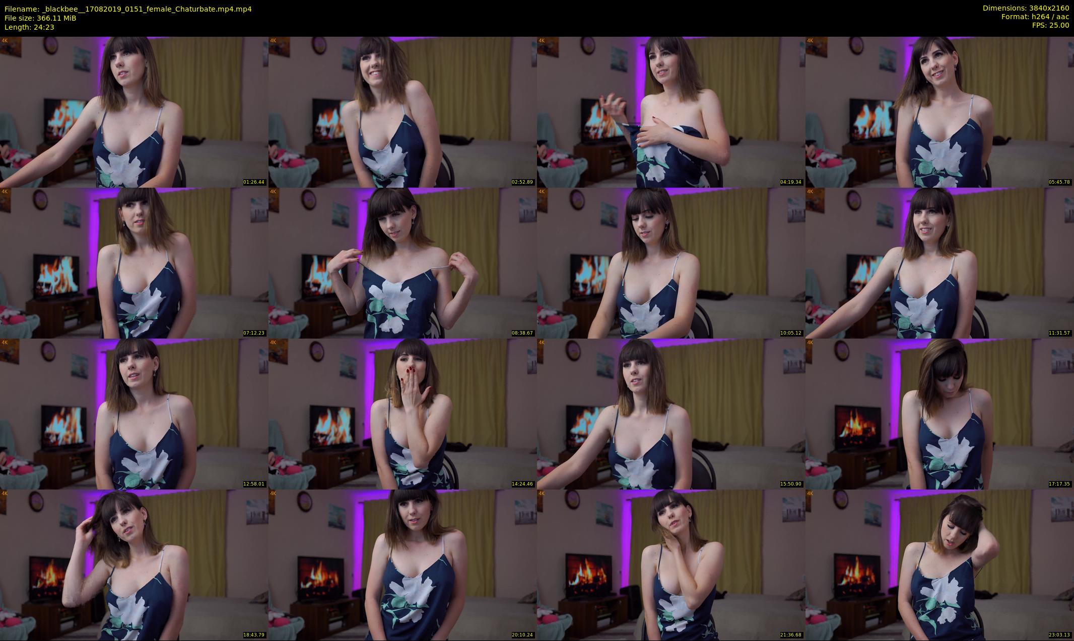 _blackbee_ — 25 minute Chaturbate female cam show recording, 4K, Aug 17, 2019