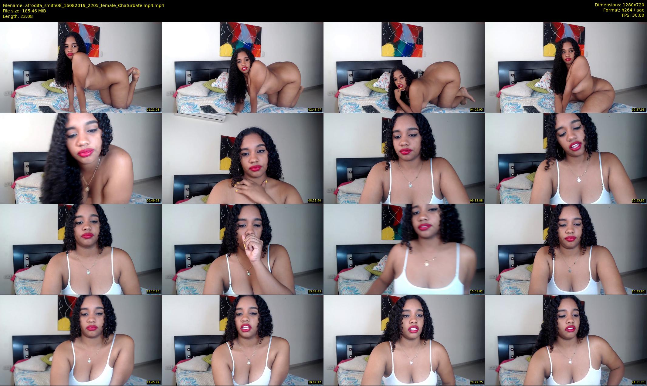 afrodita_smith08 — 24 minute Chaturbate female cam show recording, 720p, Aug 16, 2019