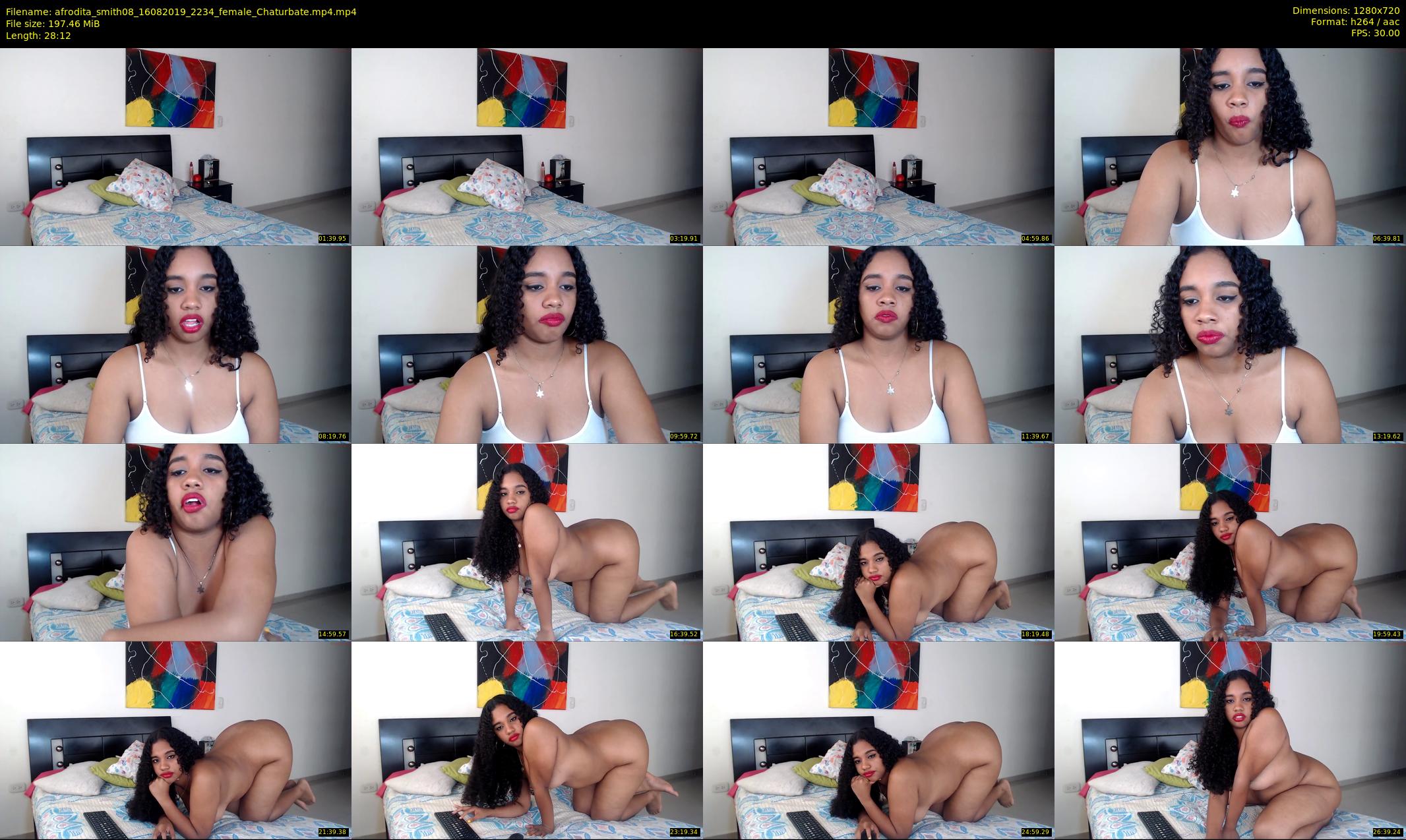 afrodita_smith08 — 29 minute Chaturbate female cam show recording, 720p, Aug 16, 2019