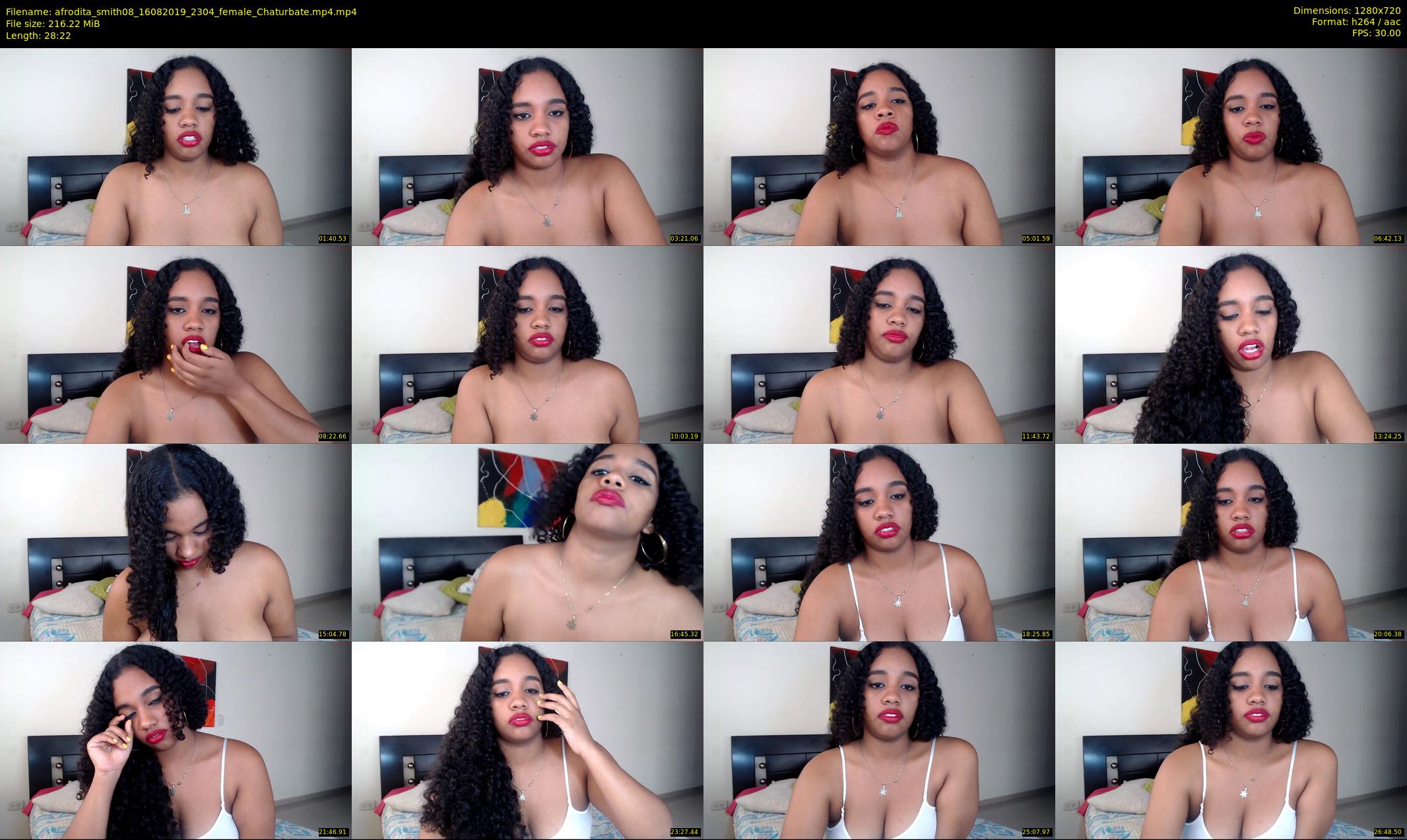 afrodita_smith08 — 29 minute Chaturbate female cam show recording, 720p, Aug 16, 2019