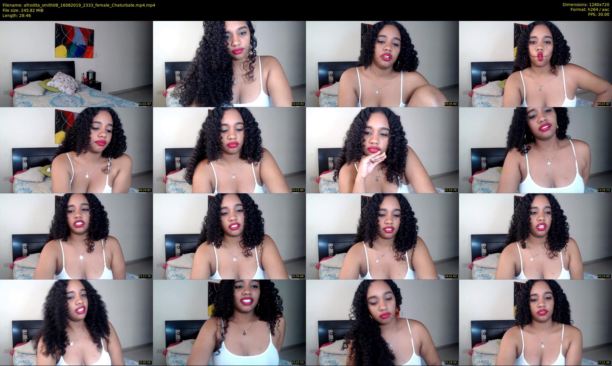 afrodita_smith08 — 29 minute Chaturbate female cam show recording, 720p, Aug 16, 2019