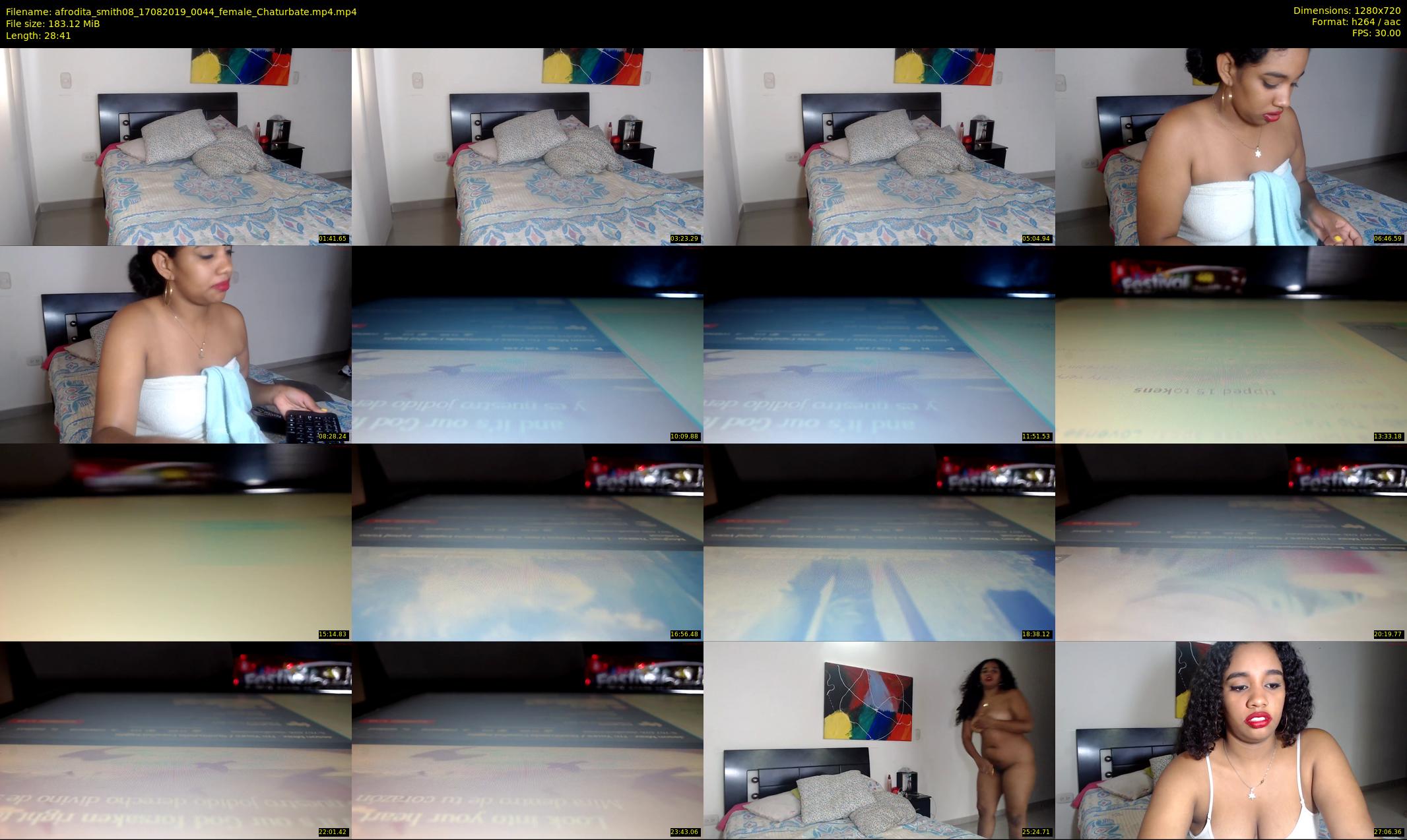 afrodita_smith08 — 29 minute Chaturbate female cam show recording, 720p, Aug 17, 2019