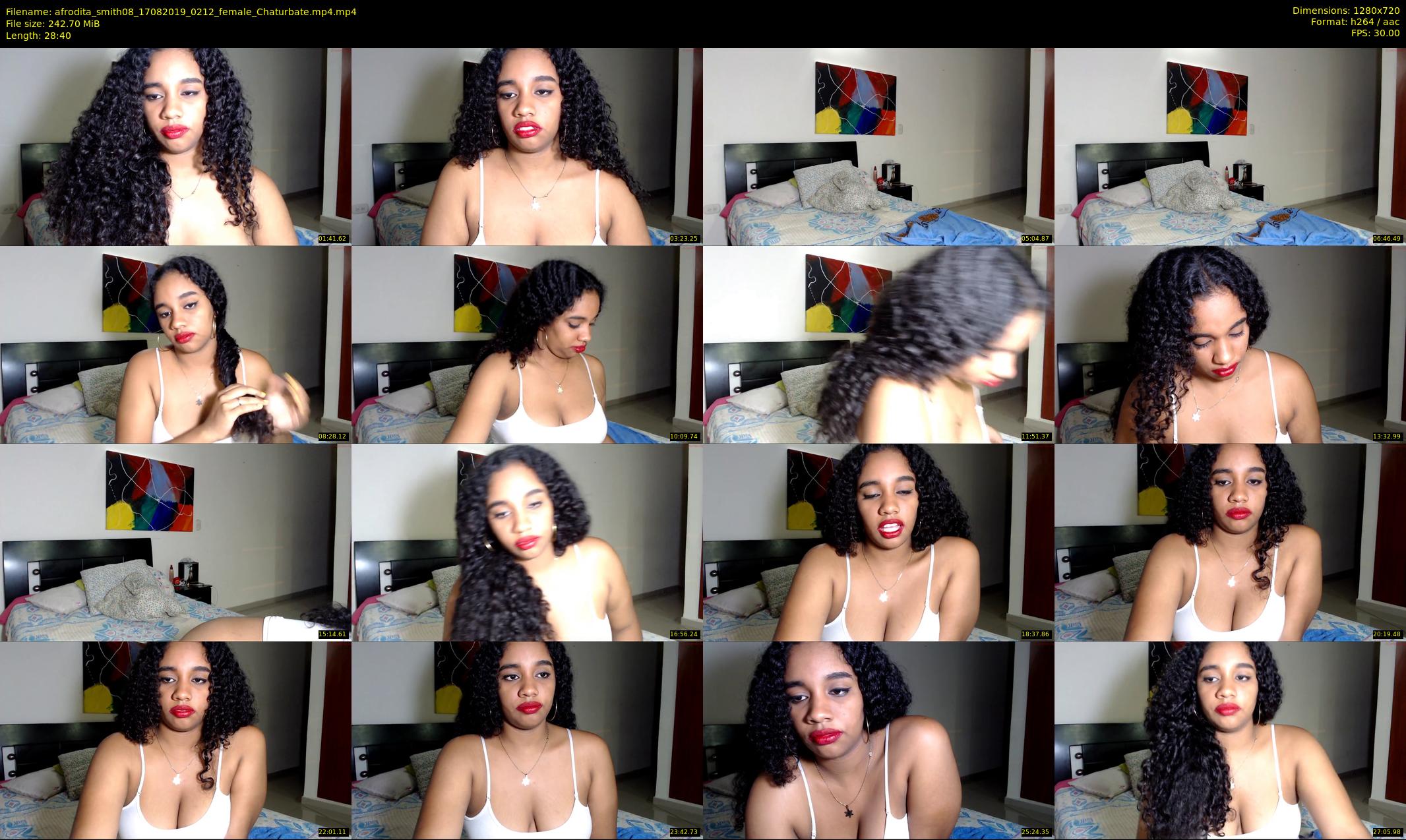 afrodita_smith08 — 29 minute Chaturbate female cam show recording, 720p, Aug 17, 2019