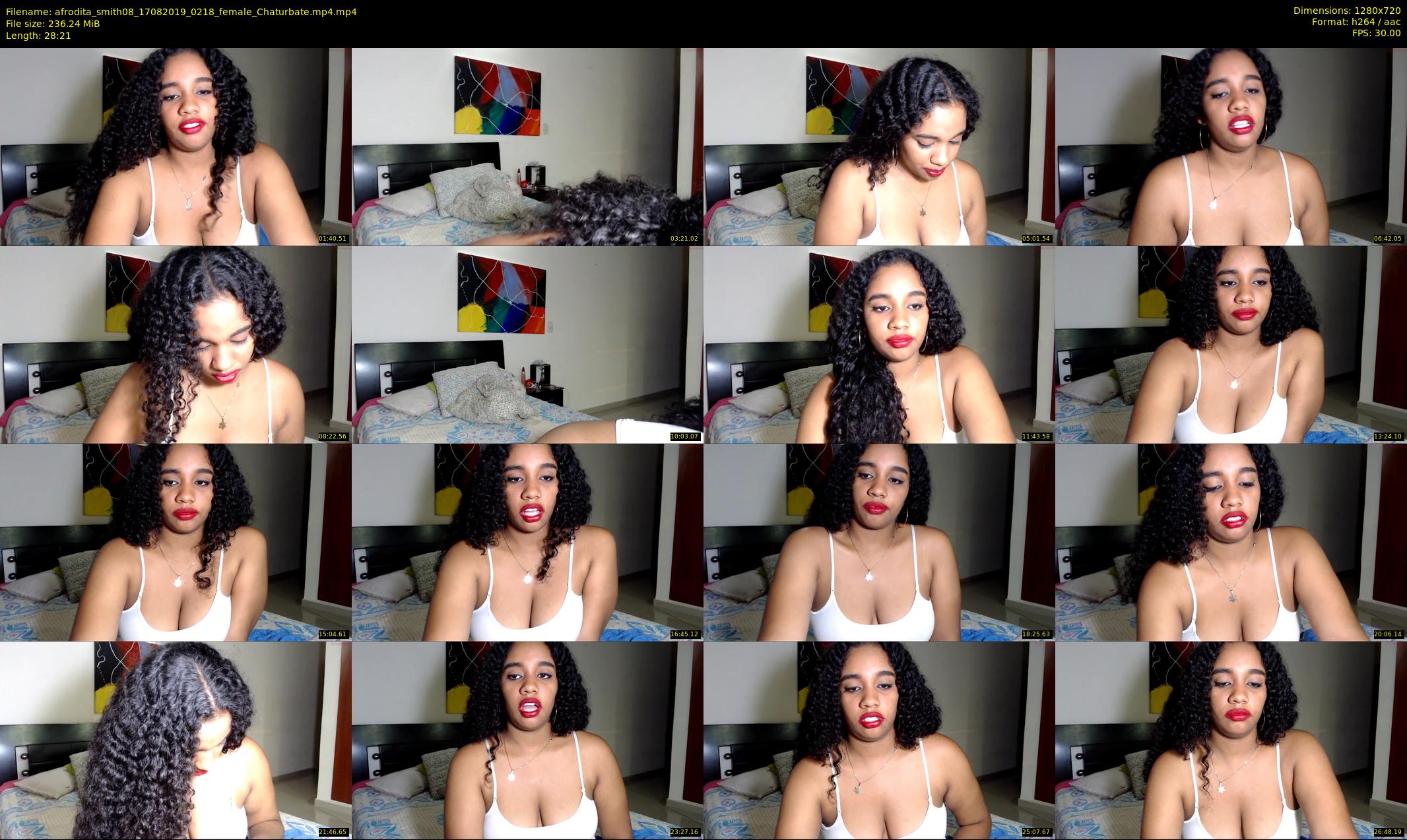 afrodita_smith08 — 29 minute Chaturbate female cam show recording, 720p, Aug 17, 2019