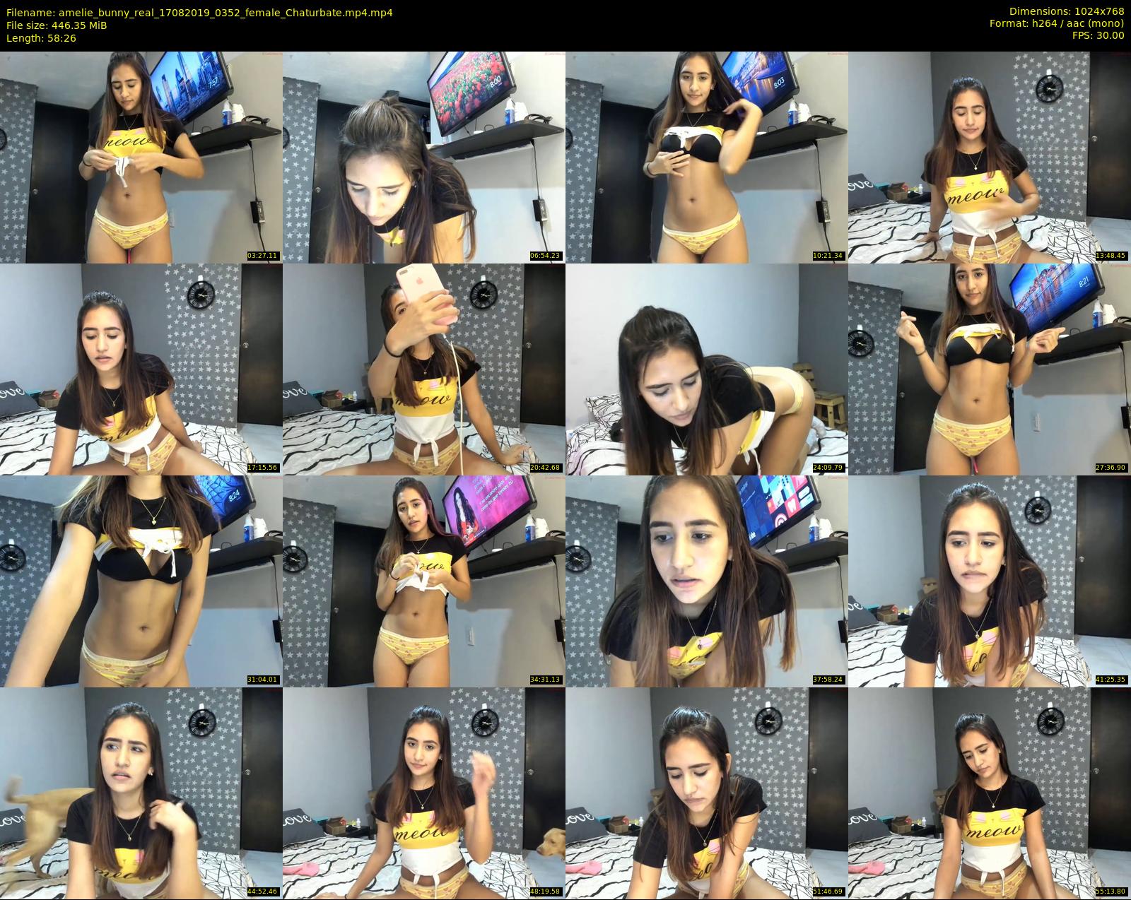 amelie_bunny_real — 59 minute Chaturbate female cam show recording, 720p, Aug 17, 2019
