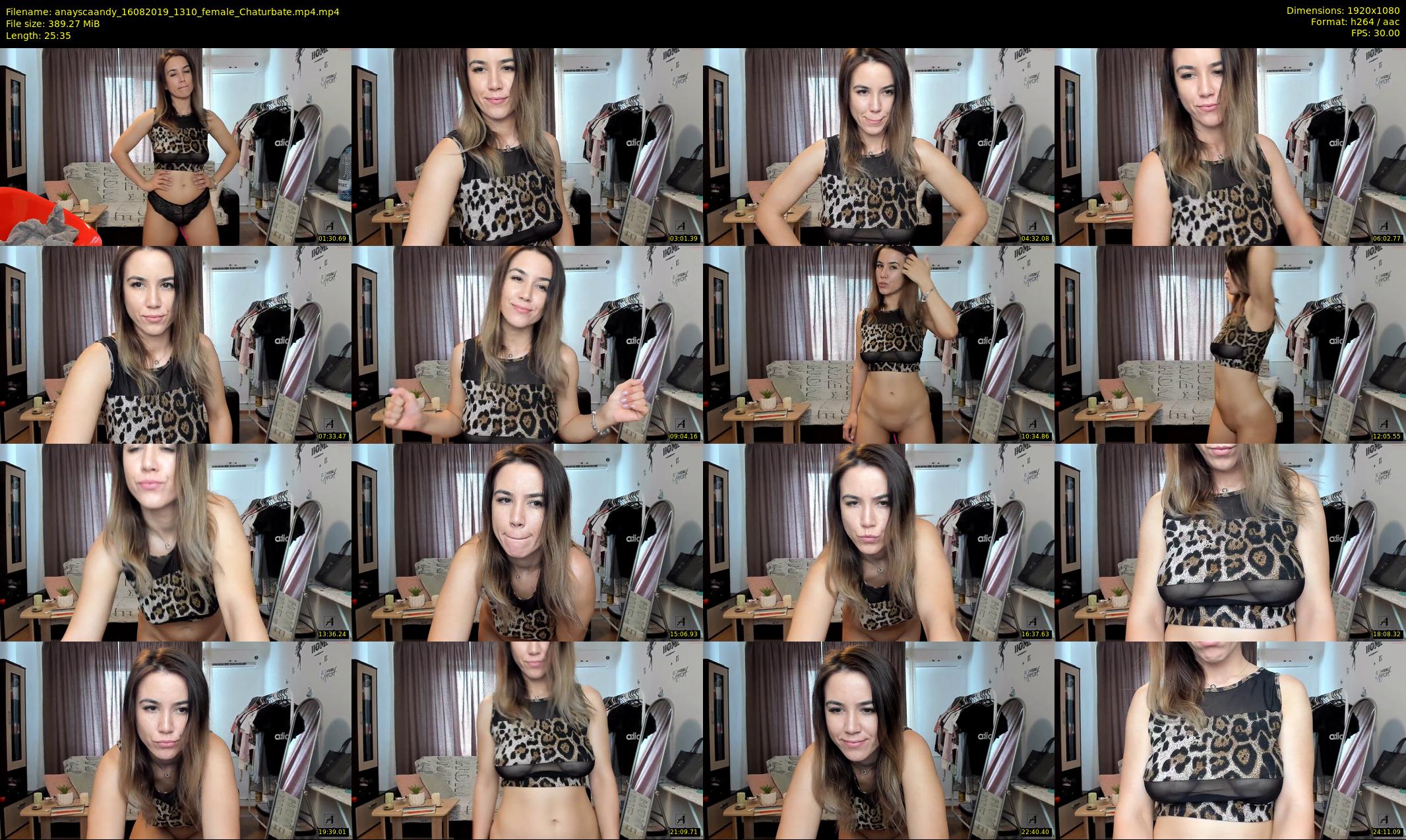 anayscaandy — 26 minute Chaturbate female cam show recording, 1080p, Aug 16, 2019