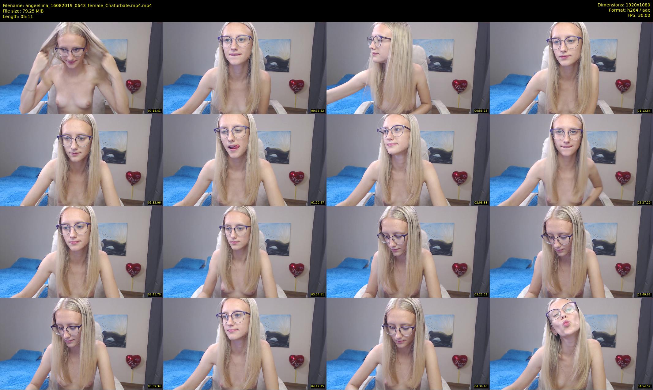 angeellina — 6 minute Chaturbate female cam show recording, 1080p, Aug 16, 2019