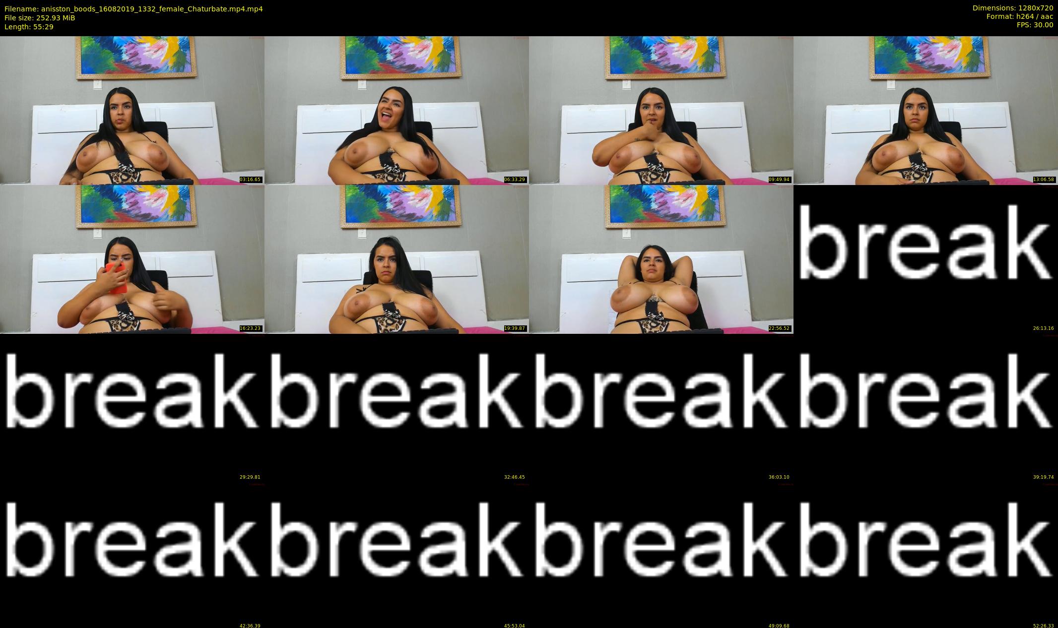 anisston_boods — 56 minute Chaturbate female cam show recording, 720p, Aug 16, 2019