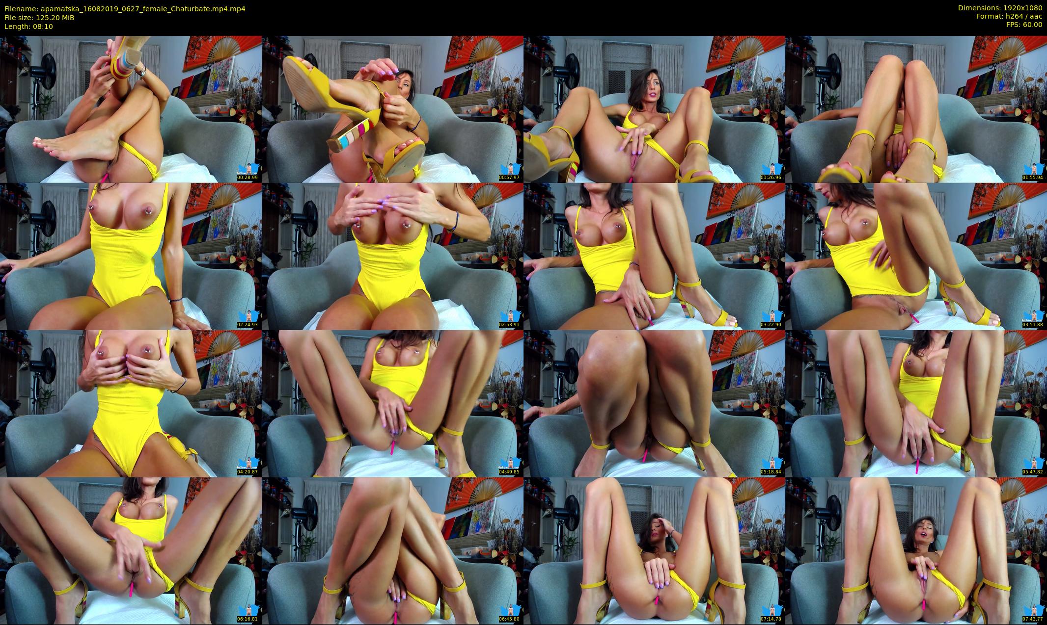apamatska — 9 minute Chaturbate female cam show recording, 1080p, Aug 16, 2019