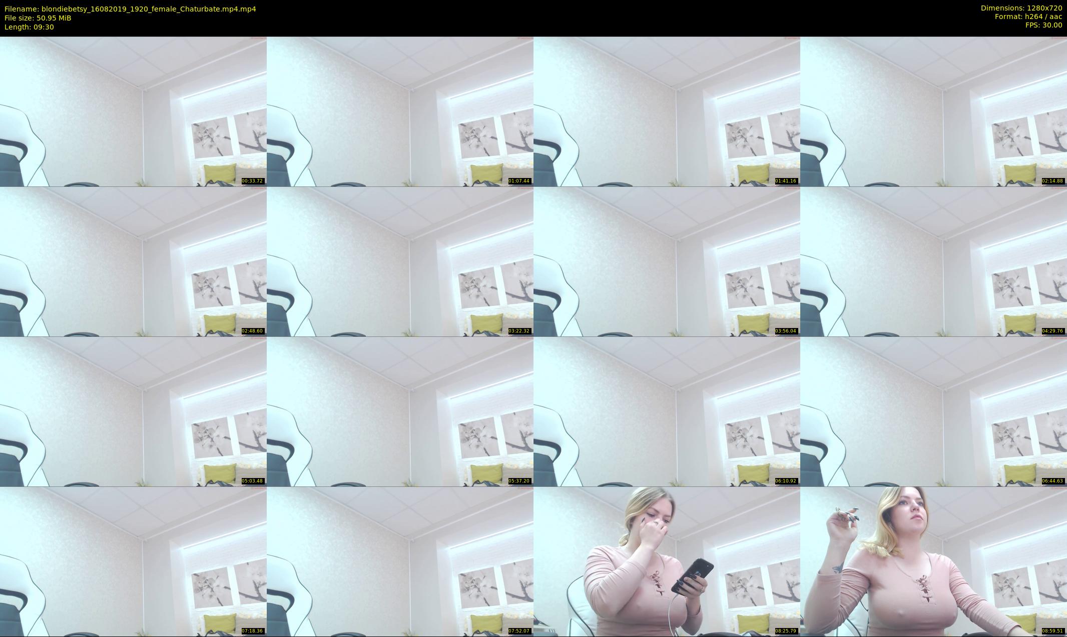 blondiebetsy — 10 minute Chaturbate female cam show recording, 720p, Aug 16, 2019