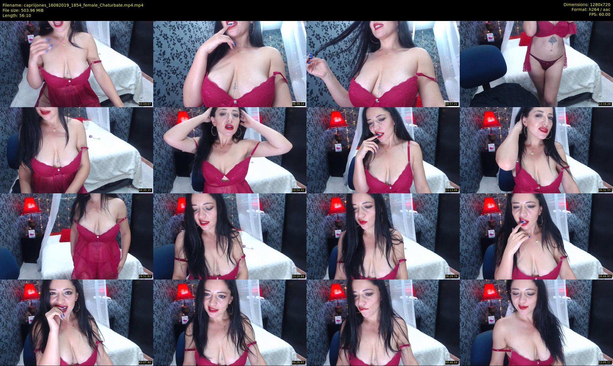 capriijones — 57 minute Chaturbate female cam show recording, 720p, Aug 16, 2019