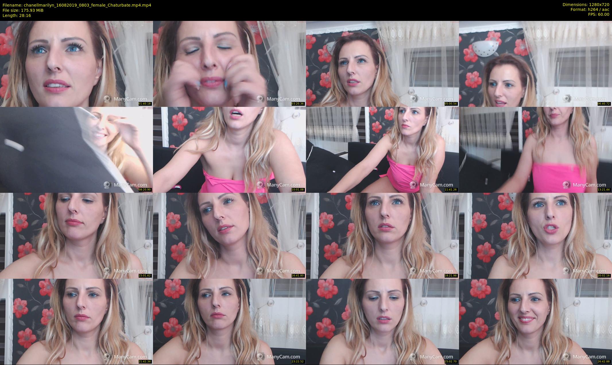 chanellmarilyn — 29 minute Chaturbate female cam show recording, 720p, Aug 16, 2019