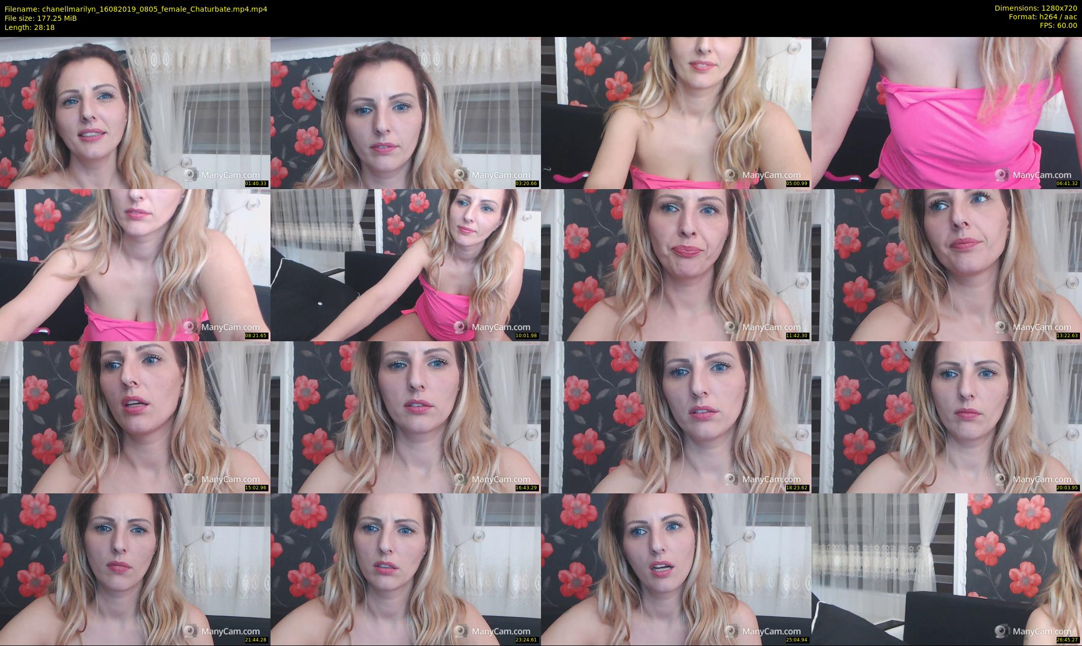 chanellmarilyn — 29 minute Chaturbate female cam show recording, 720p, Aug 16, 2019