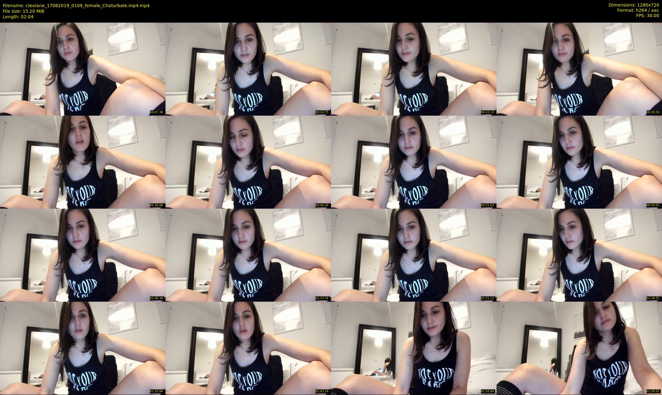 cleolane — 3 minute Chaturbate female cam show recording, 720p, Aug 17, 2019