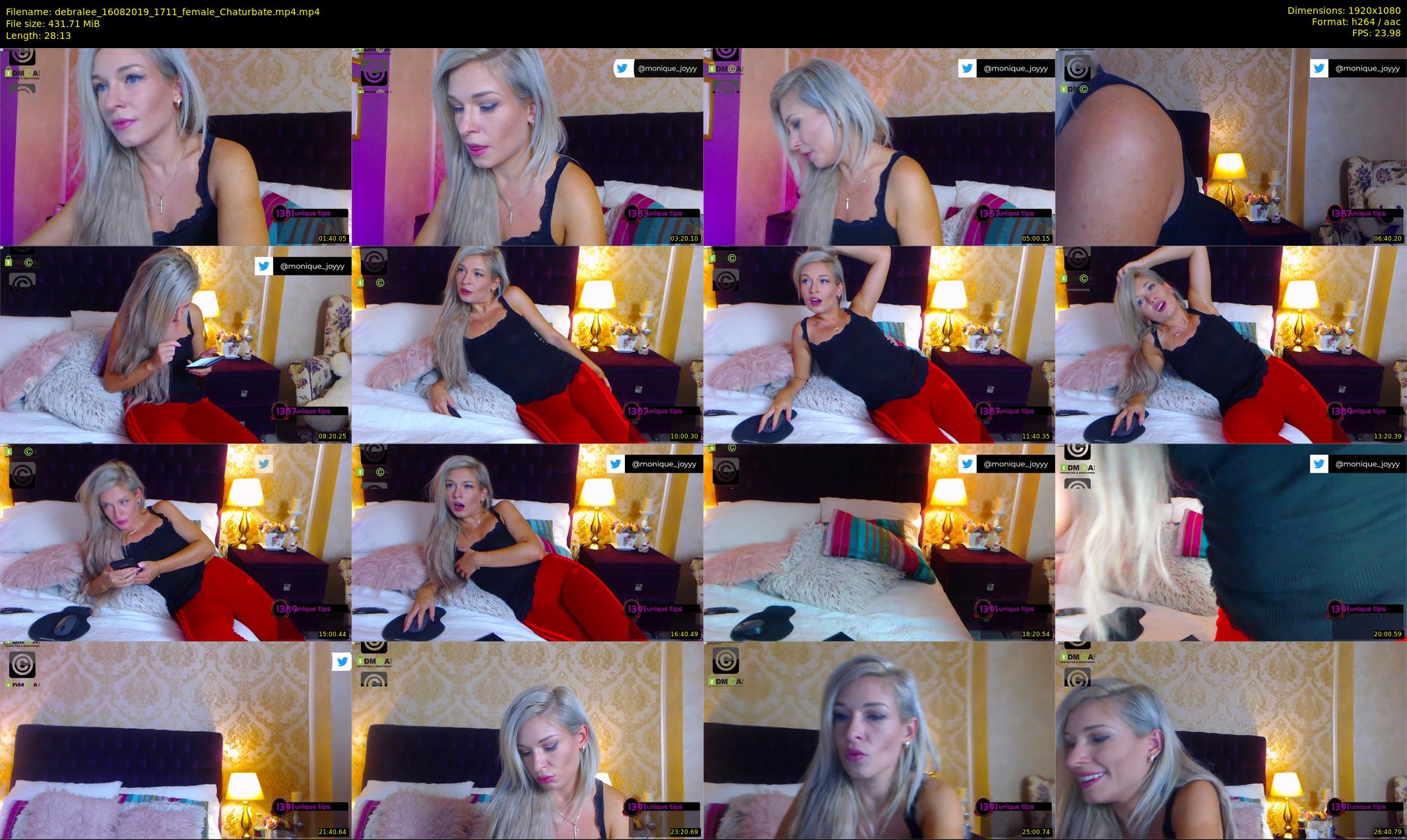 debralee — 29 minute Chaturbate female cam show recording, 1080p, Aug 16, 2019