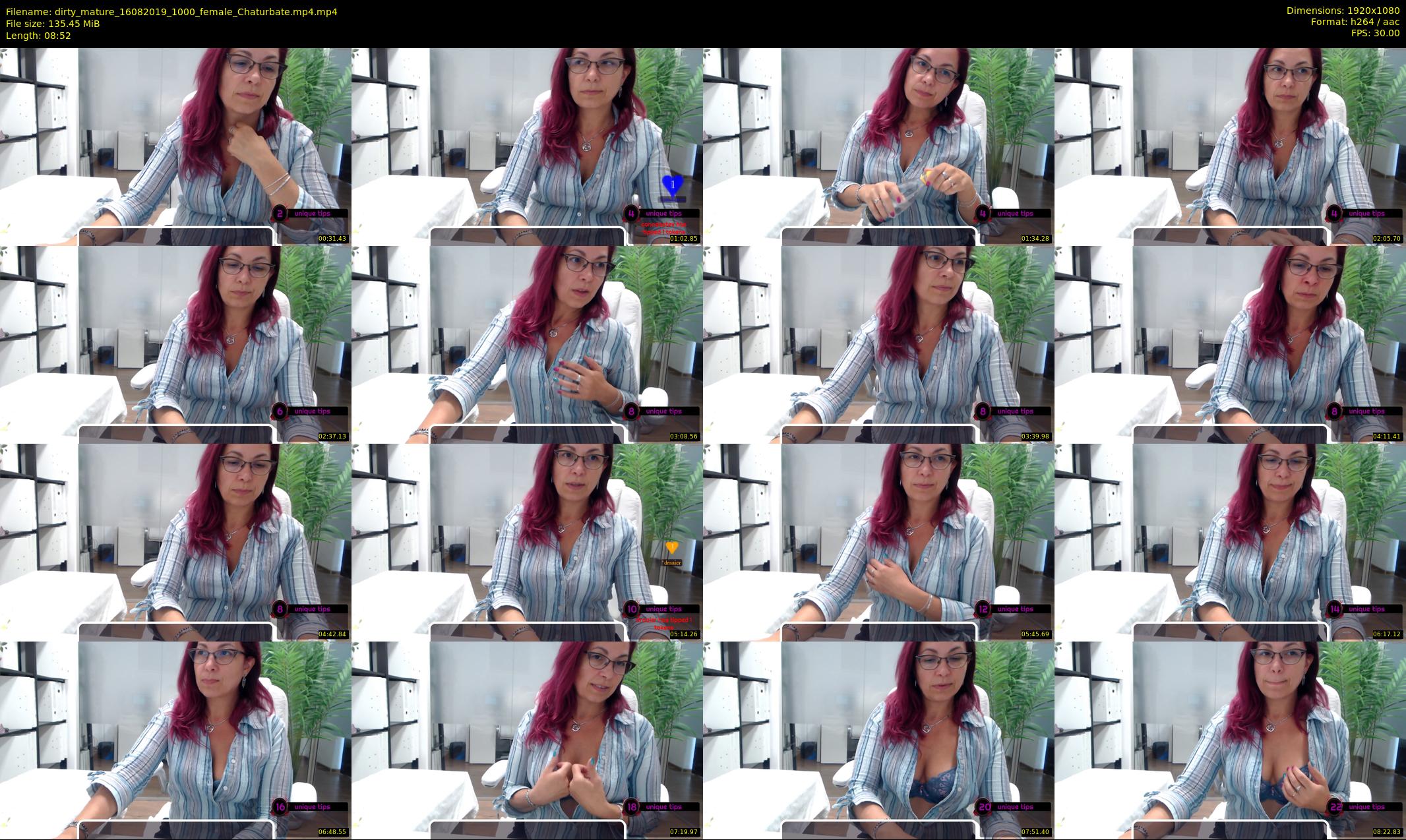 dirty_mature — 9 minute Chaturbate female cam show recording, 1080p, Aug 16, 2019