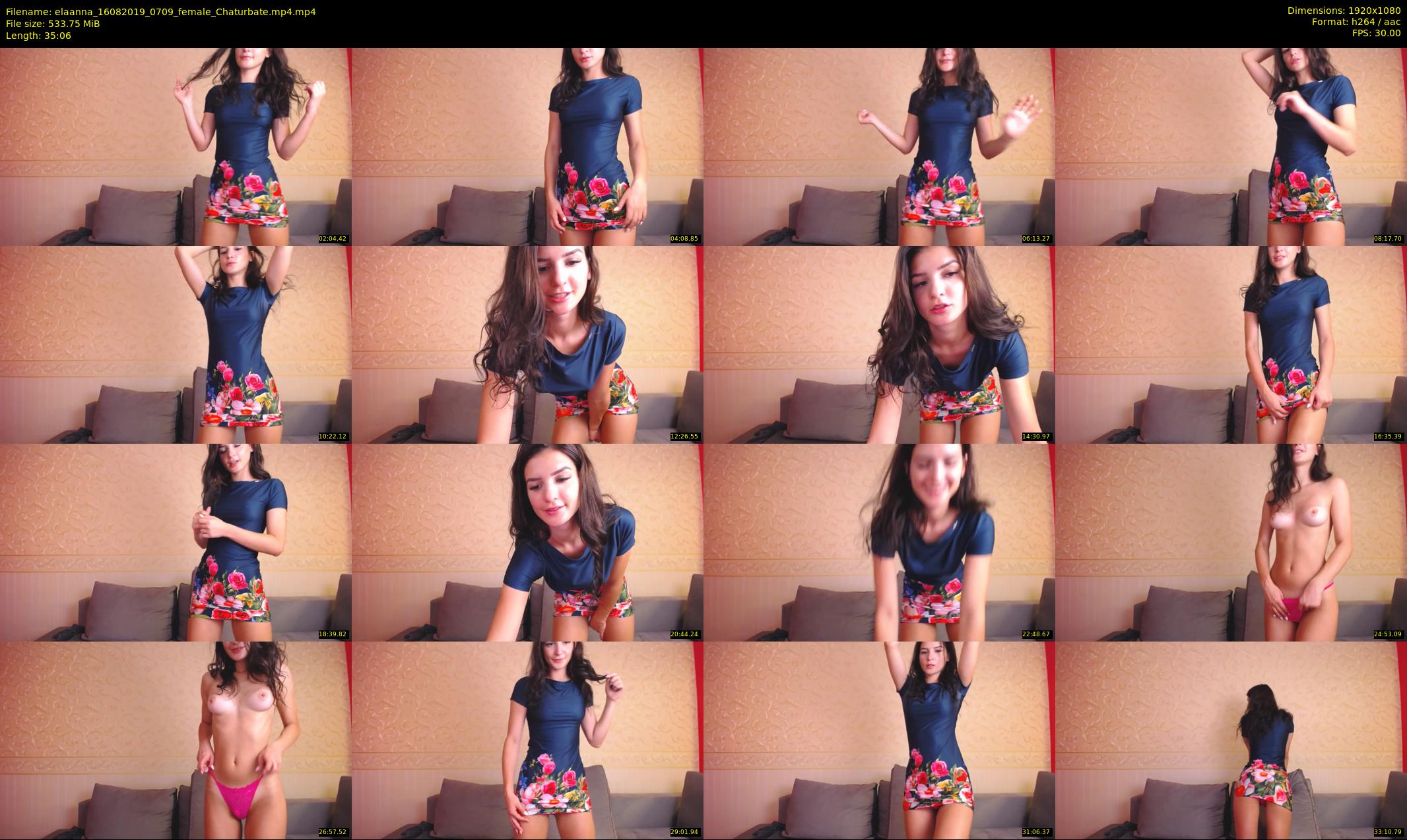 elaanna — 36 minute Chaturbate female cam show recording, 1080p, Aug 16, 2019