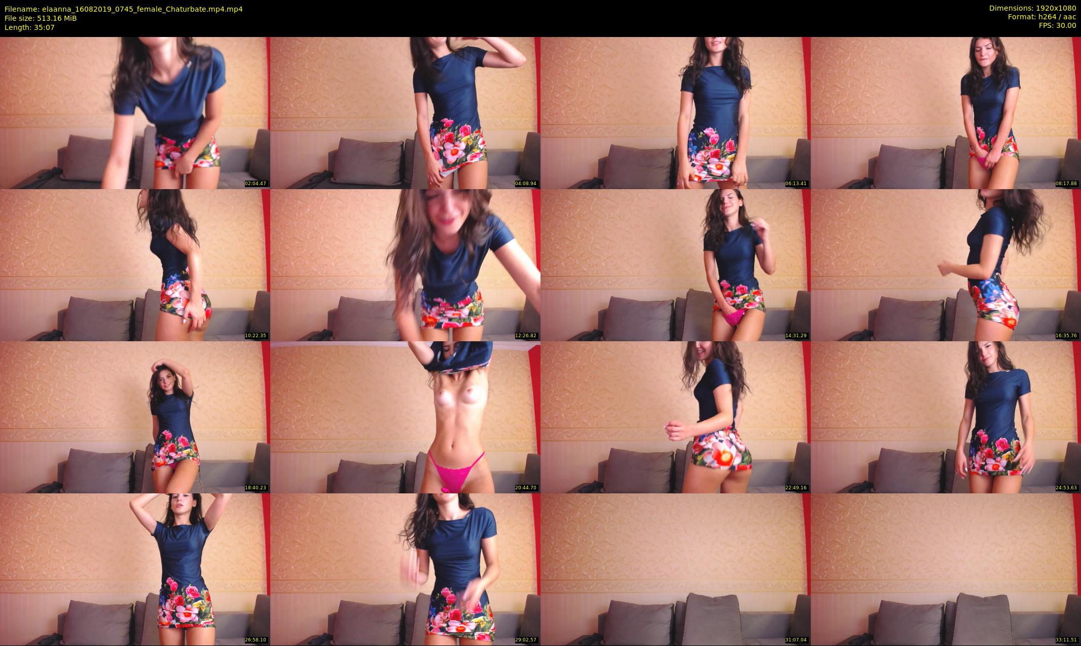 elaanna — 36 minute Chaturbate female cam show recording, 1080p, Aug 16, 2019