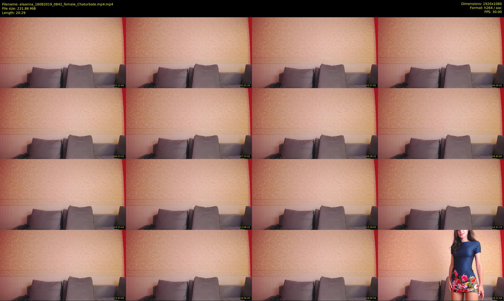 elaanna — 21 minute Chaturbate female cam show recording, 1080p, Aug 16, 2019