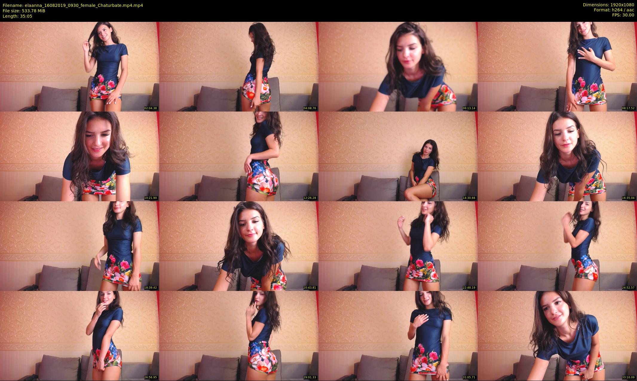 elaanna — 36 minute Chaturbate female cam show recording, 1080p, Aug 16, 2019