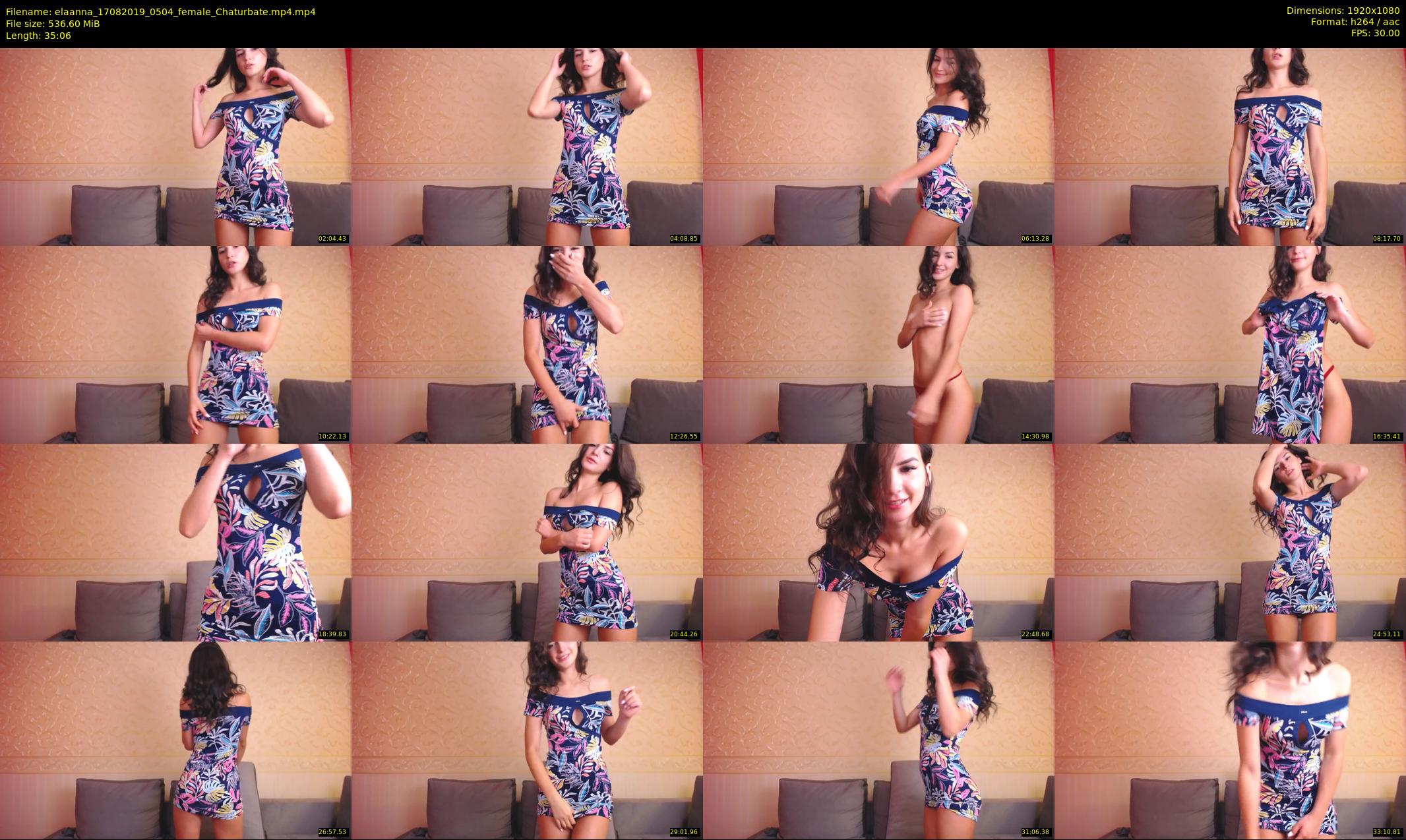 elaanna — 36 minute Chaturbate female cam show recording, 1080p, Aug 17, 2019