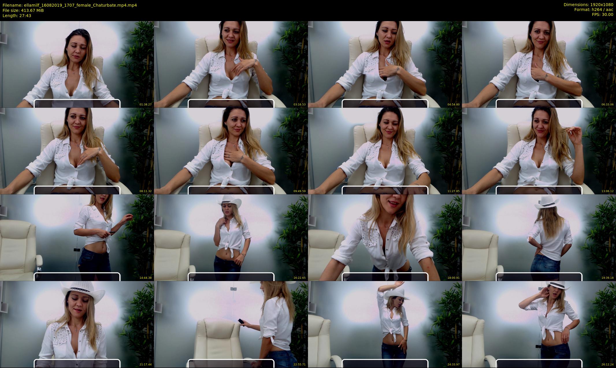 ellamilf — 28 minute Chaturbate female cam show recording, 1080p, Aug 16, 2019