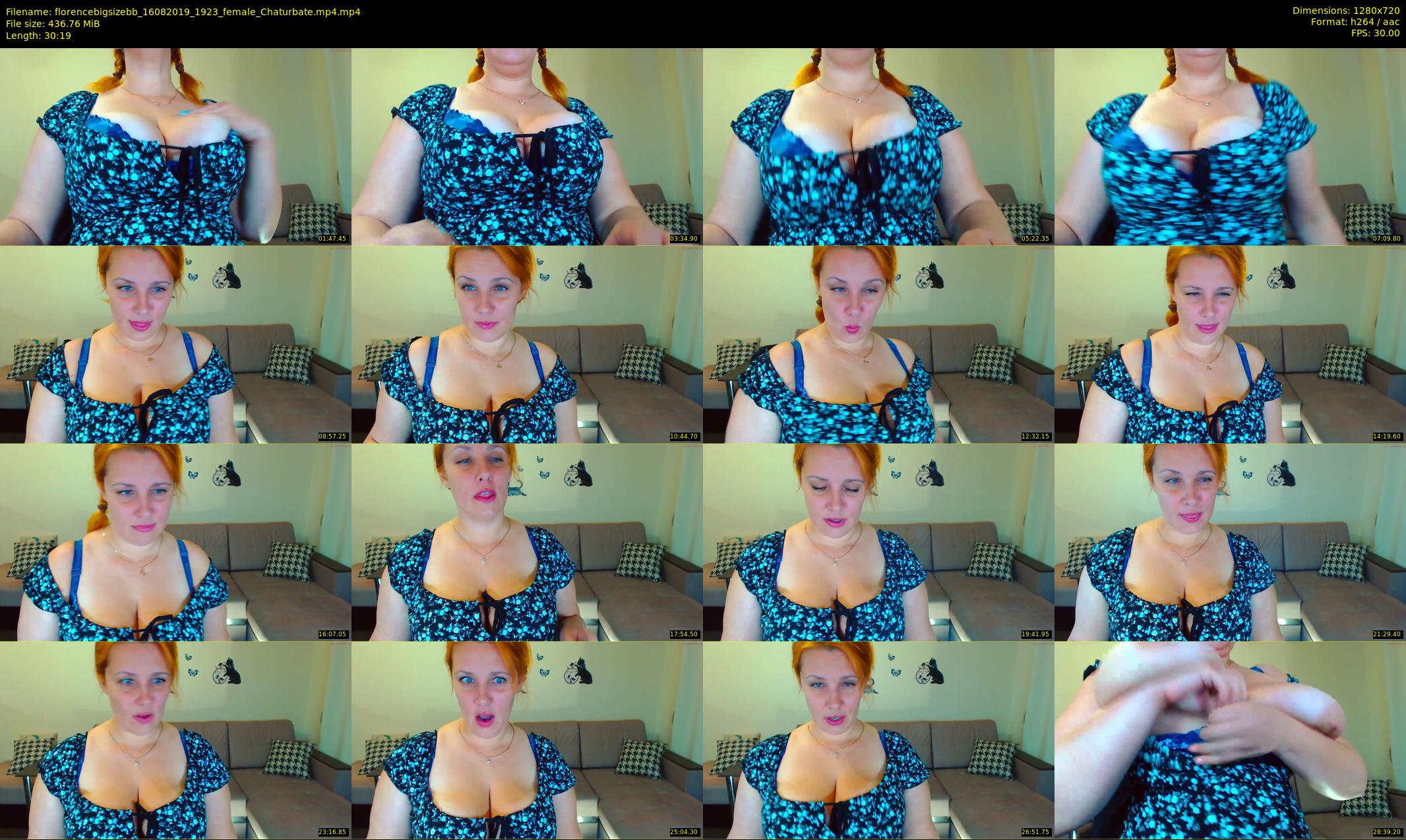 florencebigsizebb — 31 minute Chaturbate female cam show recording, 720p, Aug 16, 2019