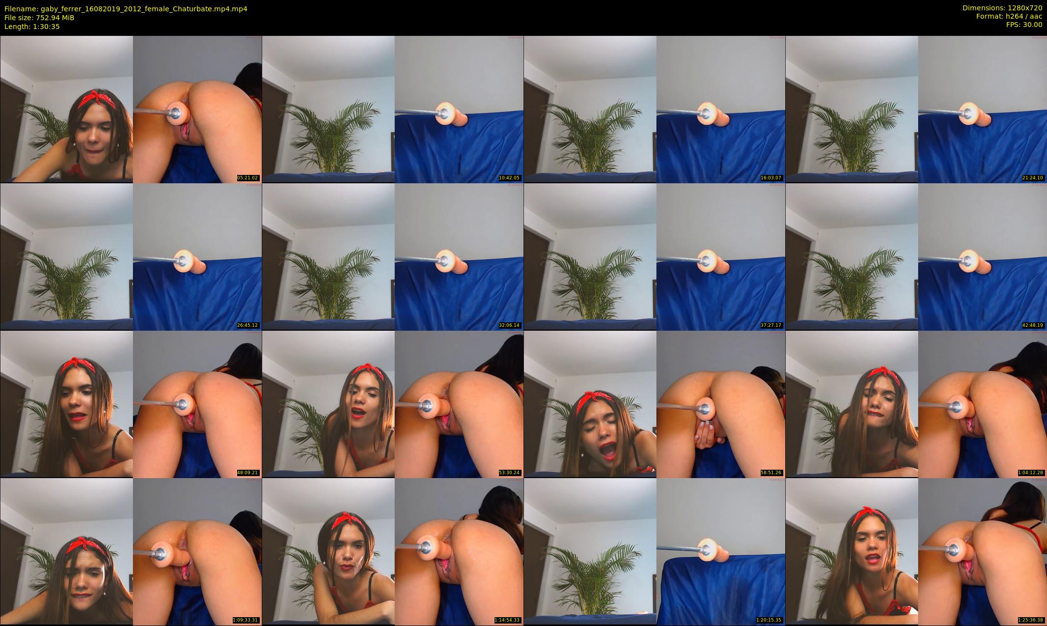 gaby_ferrer — 91 minute Chaturbate female cam show recording, 720p, Aug 16, 2019