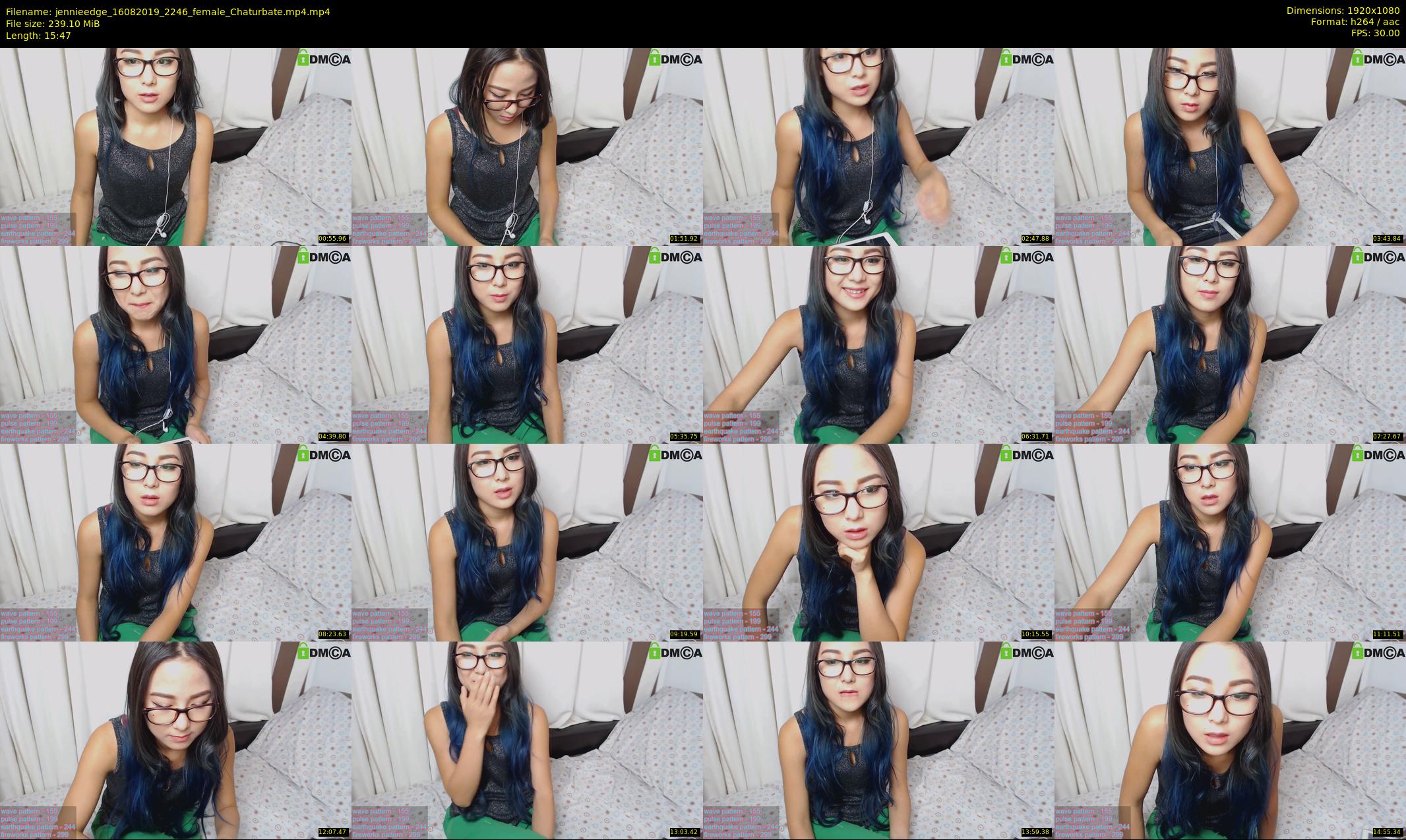 jennieedge — 16 minute Chaturbate female cam show recording, 1080p, Aug 16, 2019