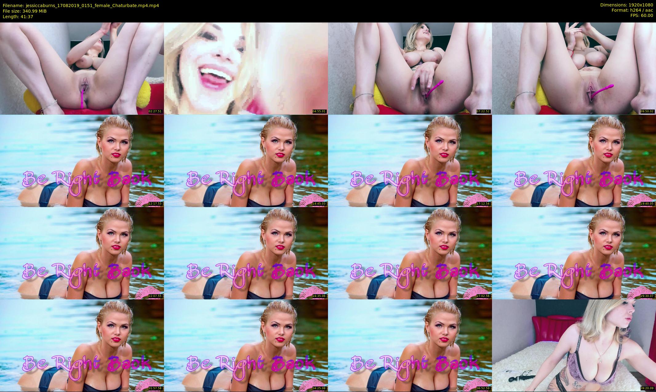 jessiccaburns — 42 minute Chaturbate female cam show recording, 1080p, Aug 17, 2019