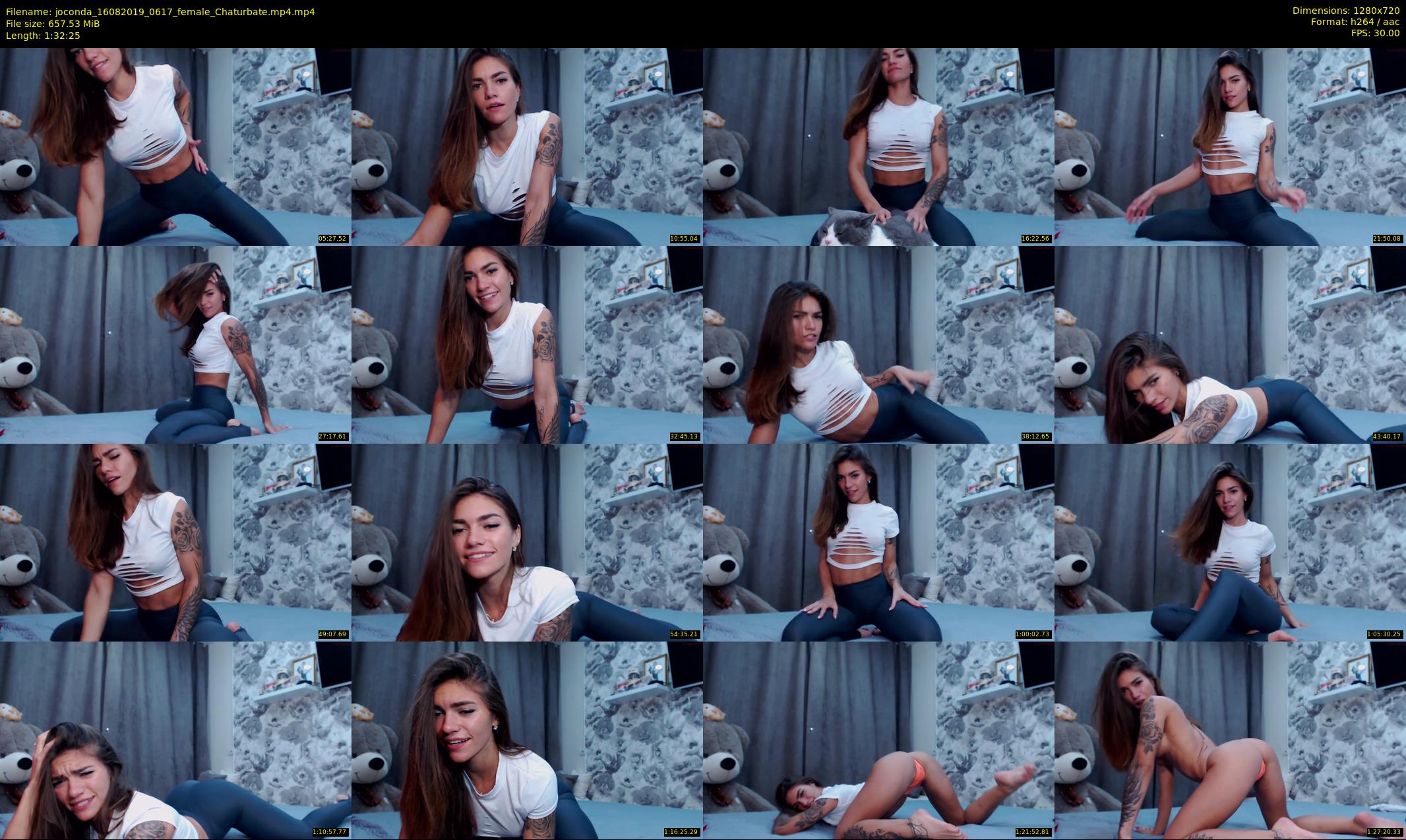 joconda — 93 minute Chaturbate female cam show recording, 720p, Aug 16, 2019