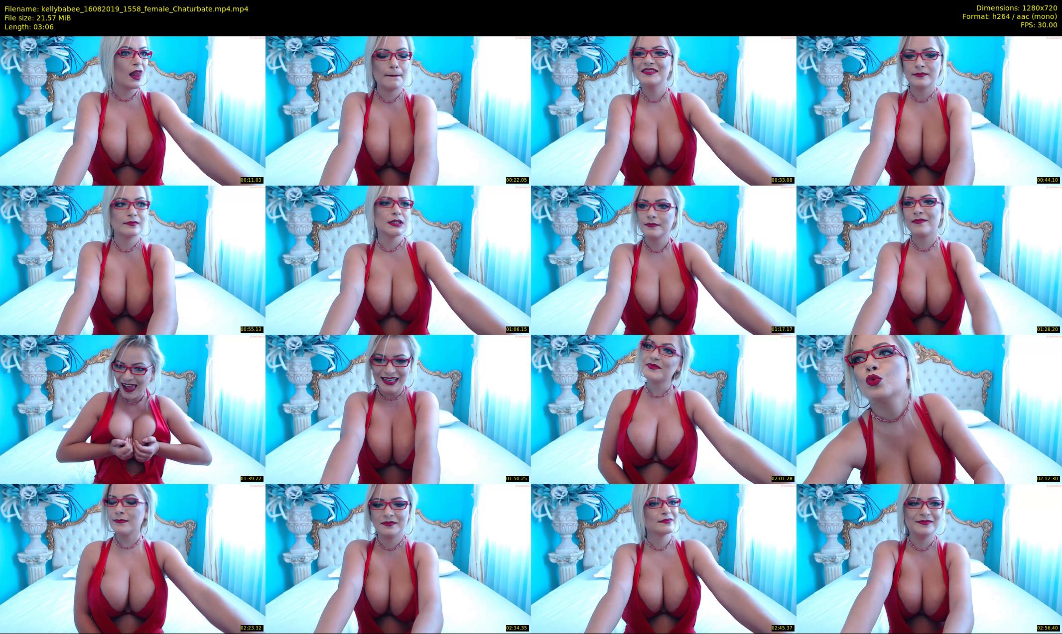 kellybabee — 4 minute Chaturbate female cam show recording, 720p, Aug 16, 2019