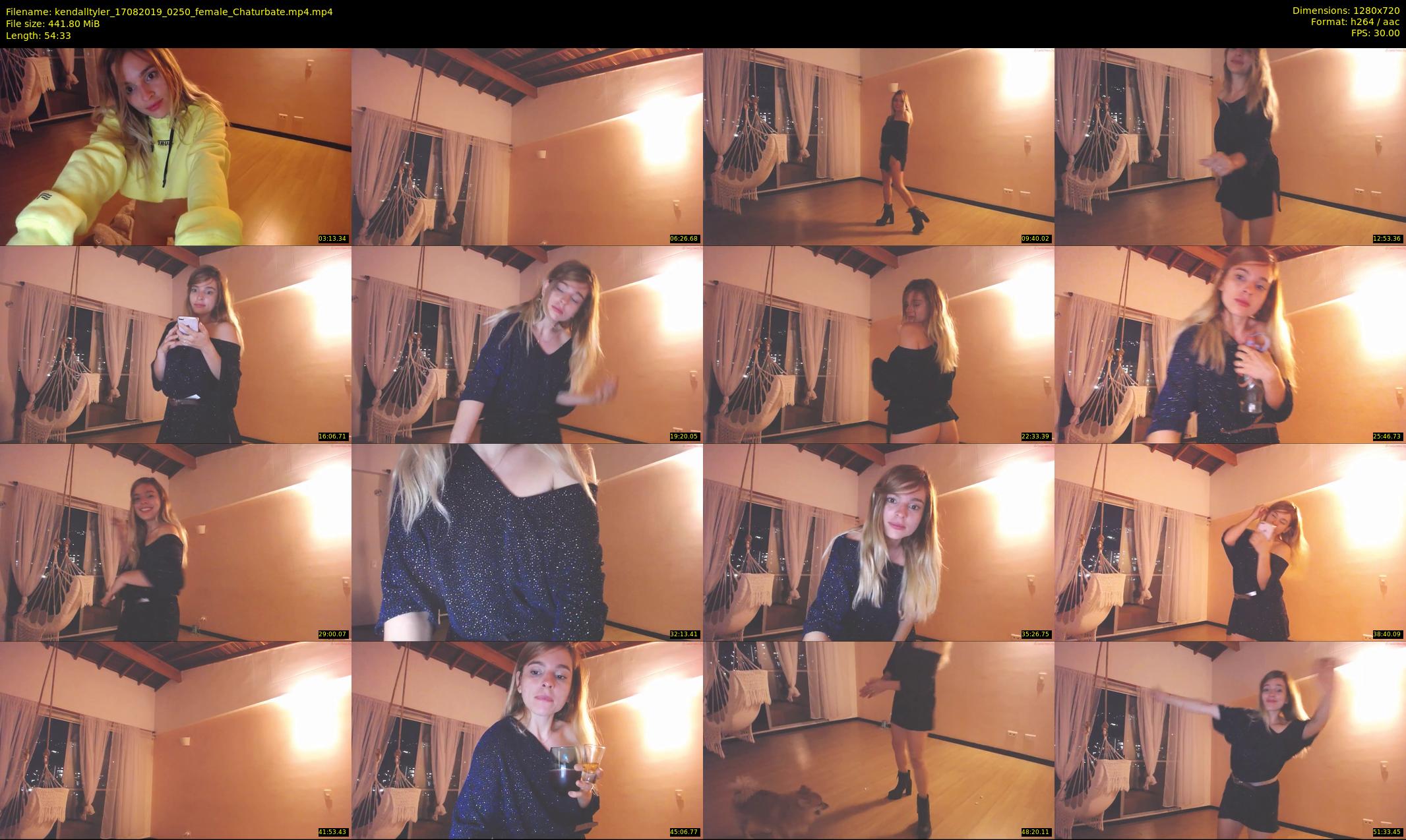 kendalltyler — 55 minute Chaturbate female cam show recording, 720p, Aug 17, 2019