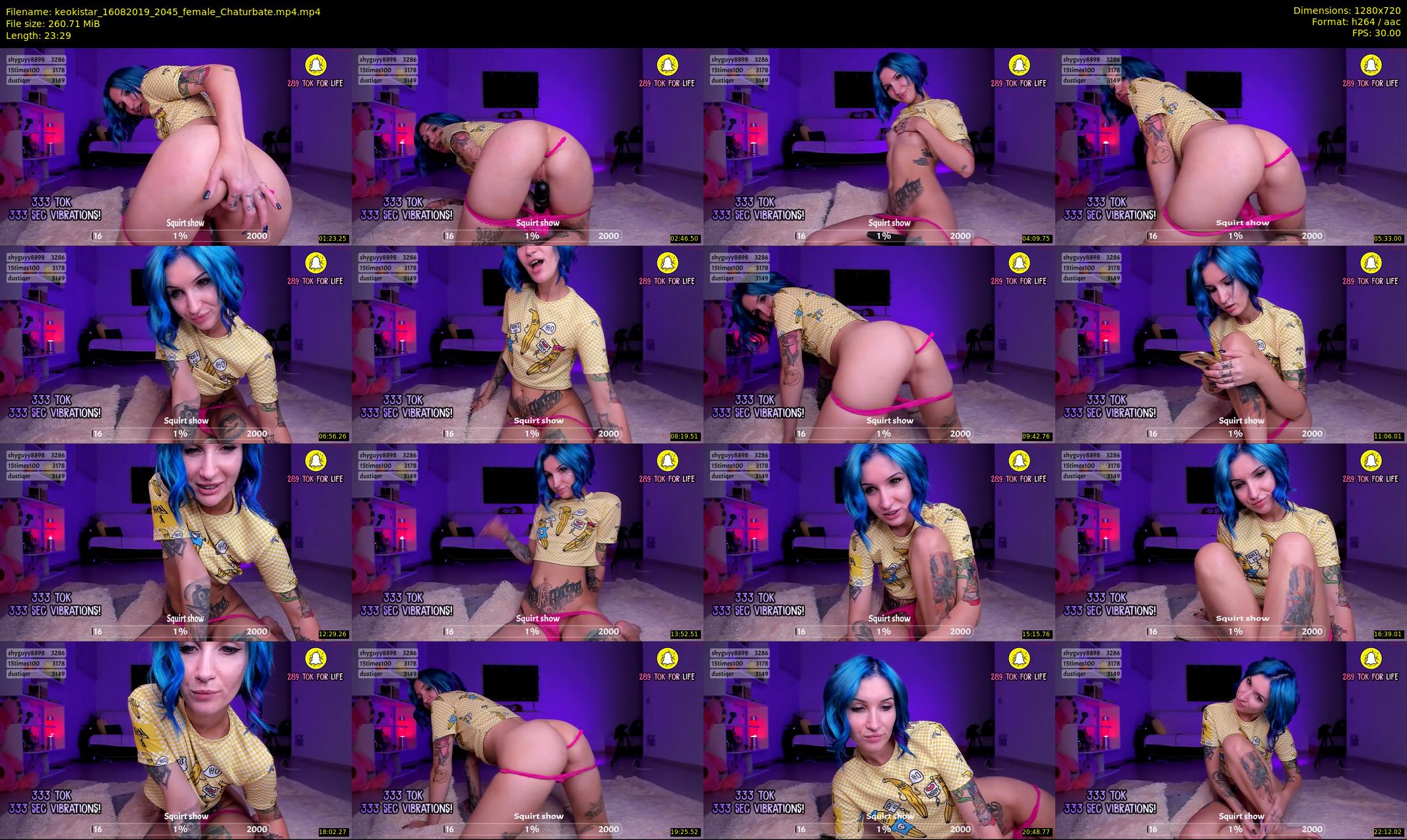 keokistar — 24 minute Chaturbate female cam show recording, 720p, Aug 16, 2019