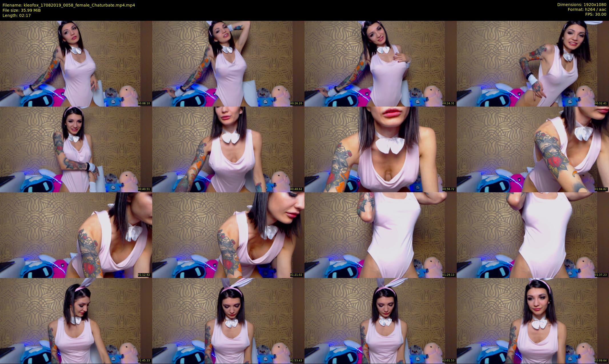 kleofox — 3 minute Chaturbate female cam show recording, 1080p, Aug 17, 2019