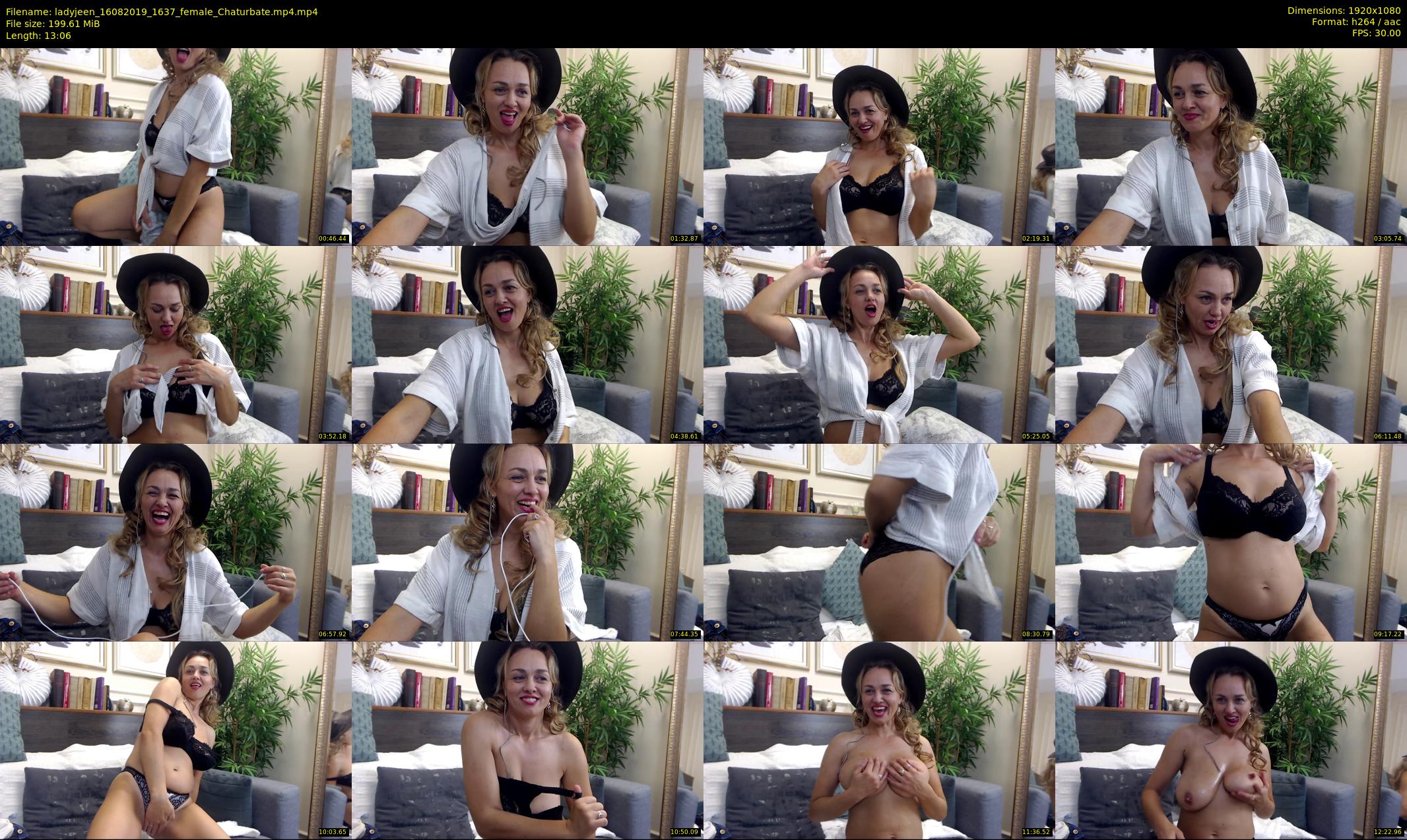 ladyjeen — 14 minute Chaturbate female cam show recording, 1080p, Aug 16, 2019
